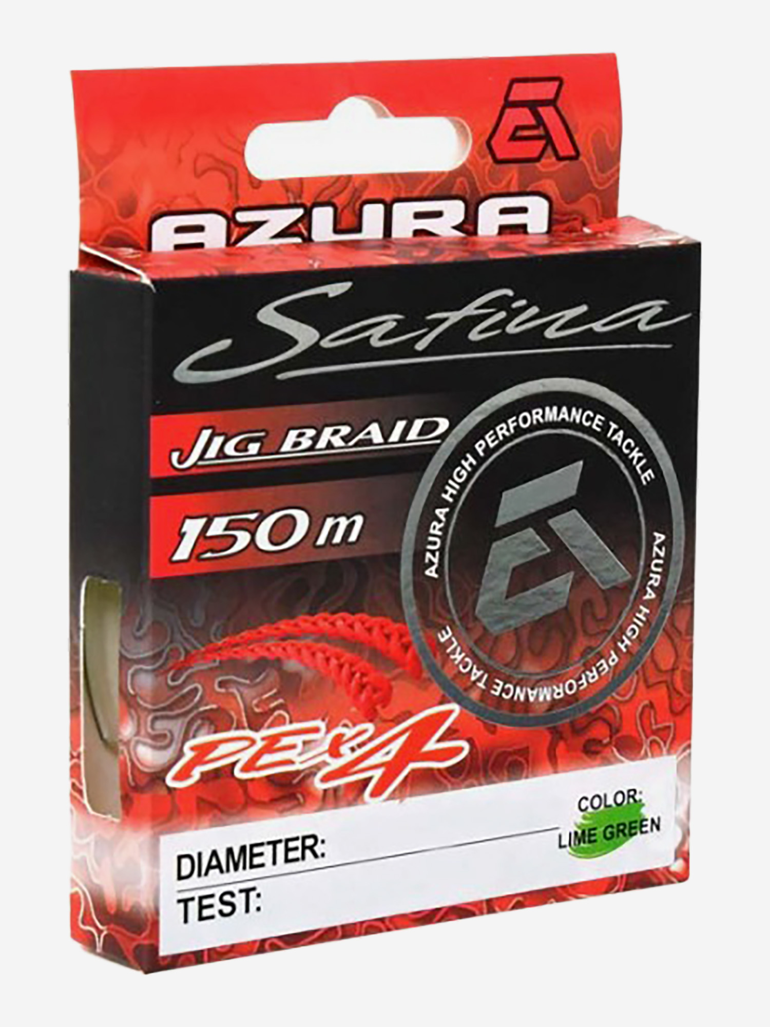 

Шнур плетеный AZURA Safina PE Х4 II 150м Lime Green 0,148мм 5,9кг 13lb, Желтый