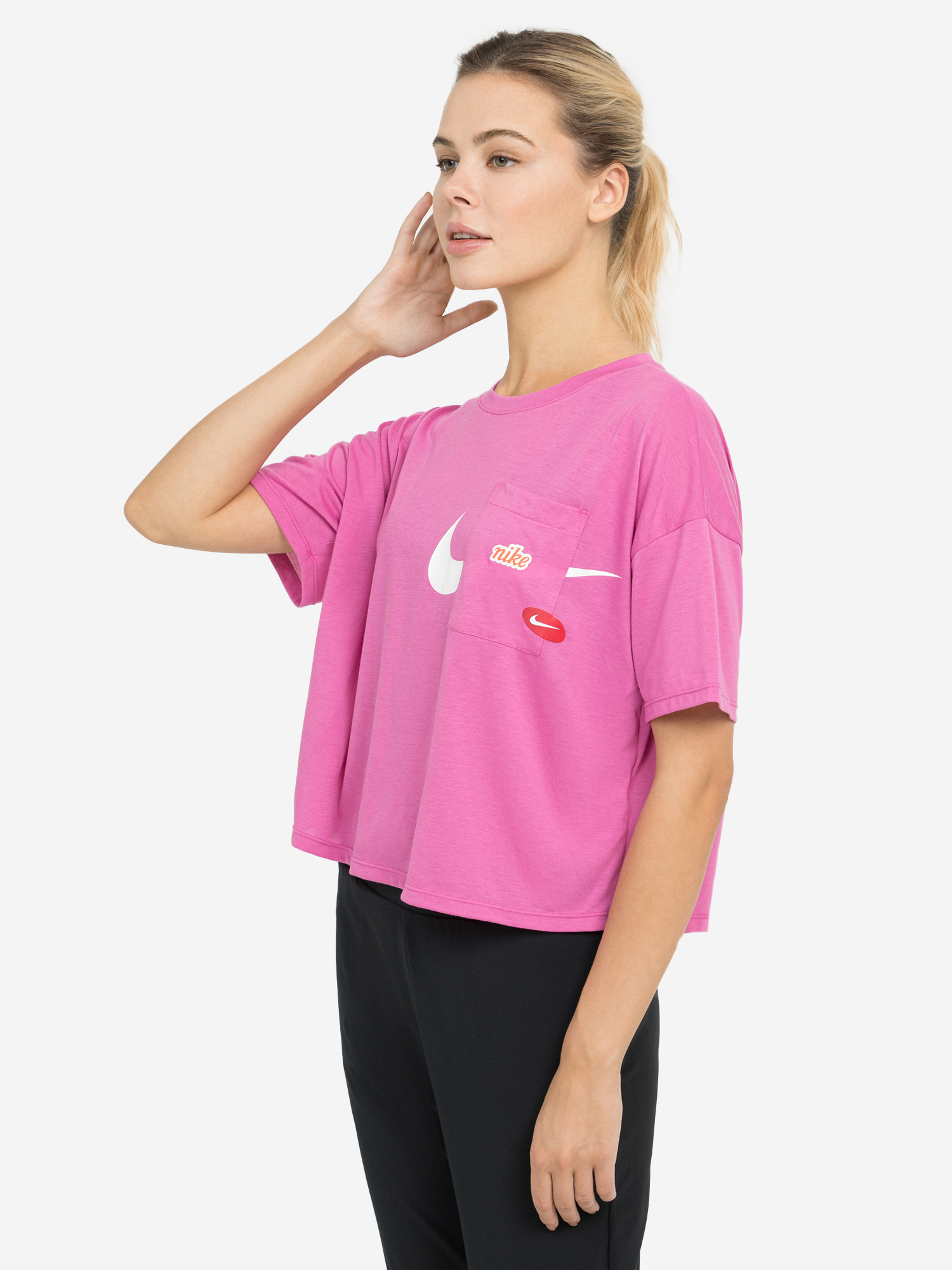 

Футболка женская Nike icon Clash, Розовый