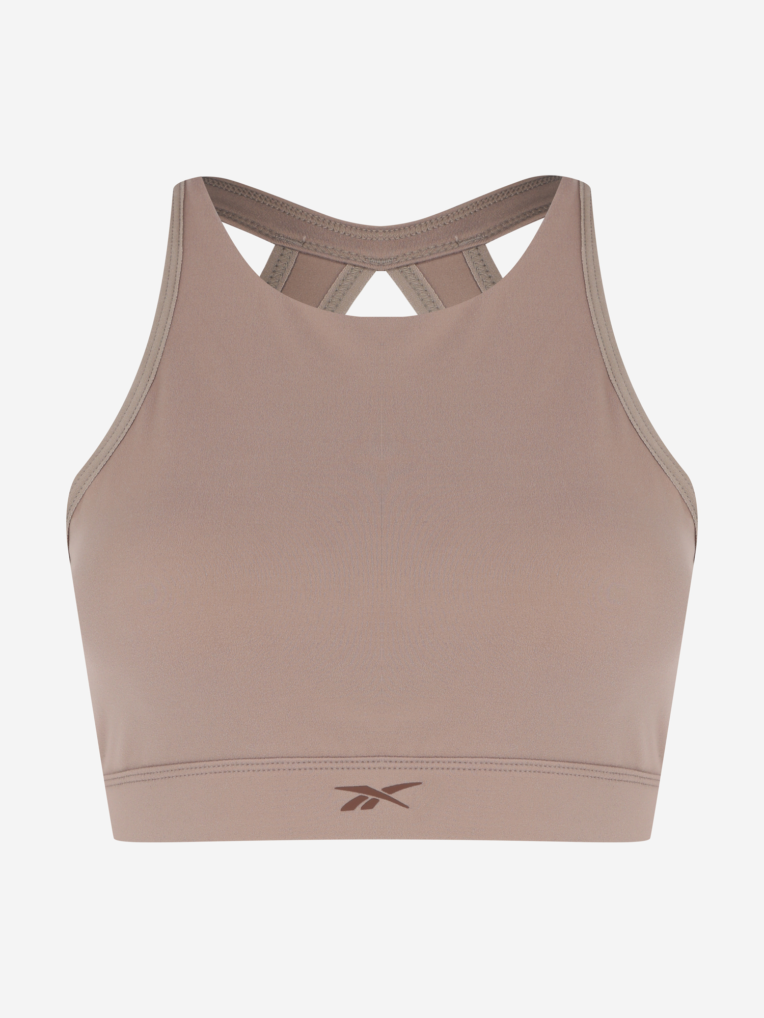 Спортивный топ бра Reebok Yoga Long Line Sports Bra, Коричневый HT6152R00-, размер RUS 44 | EUR S - фото 4