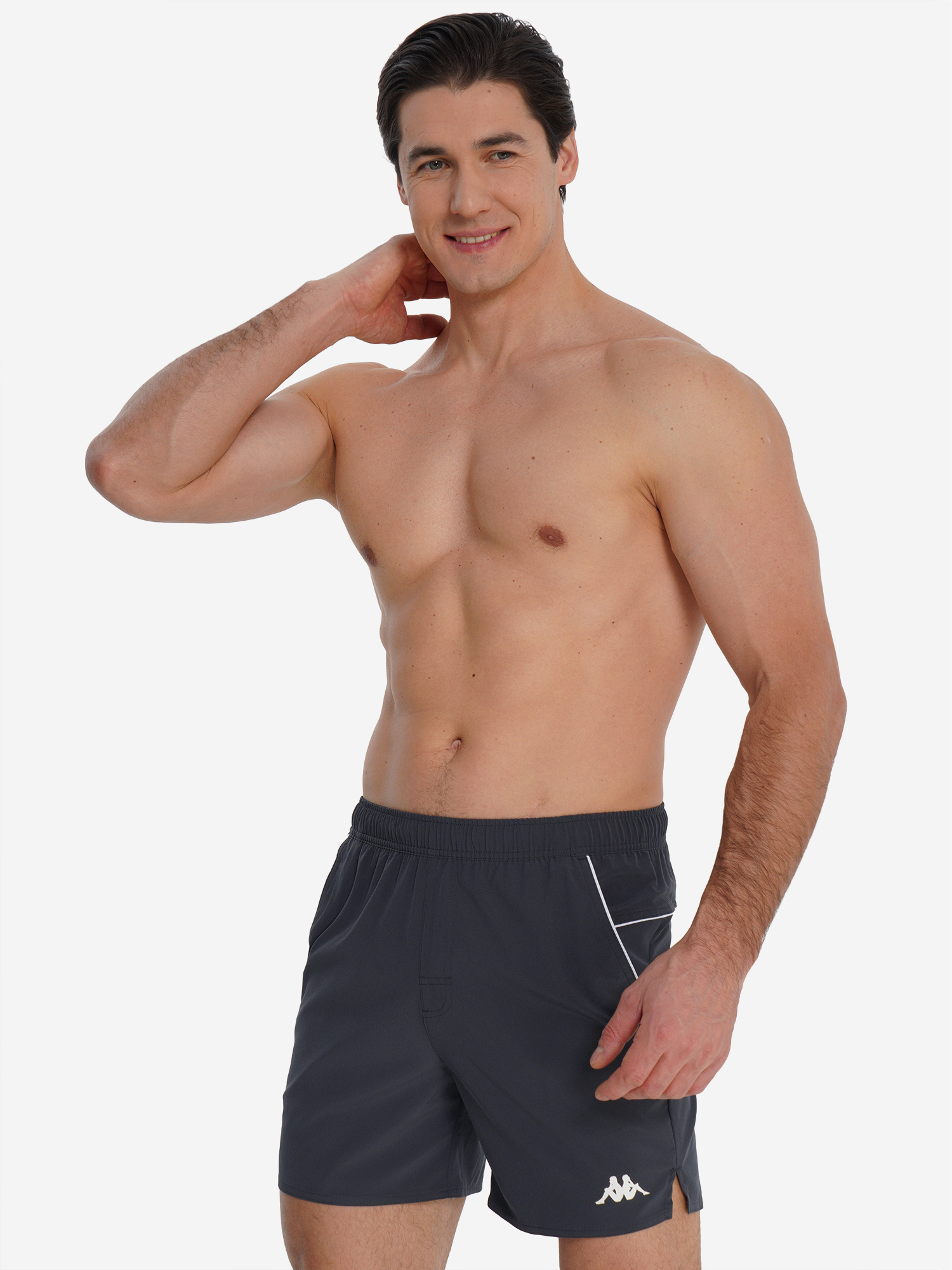 Изображение товара Мужские плавательные шорты Kappa с регулируемым поясом и внутренними трусами