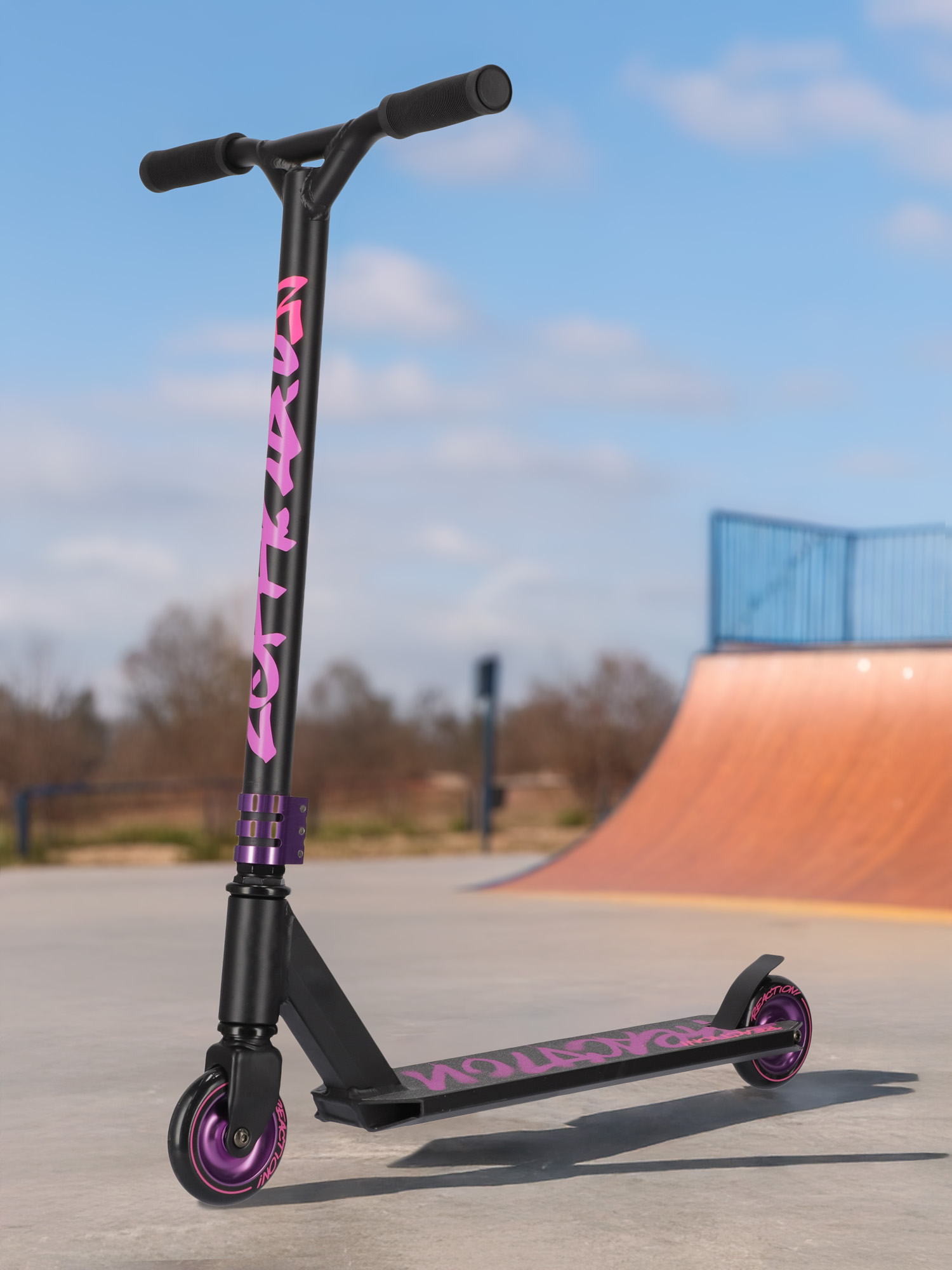 

Cамокат Reaction Stunt 2.0, 100 мм, Черный