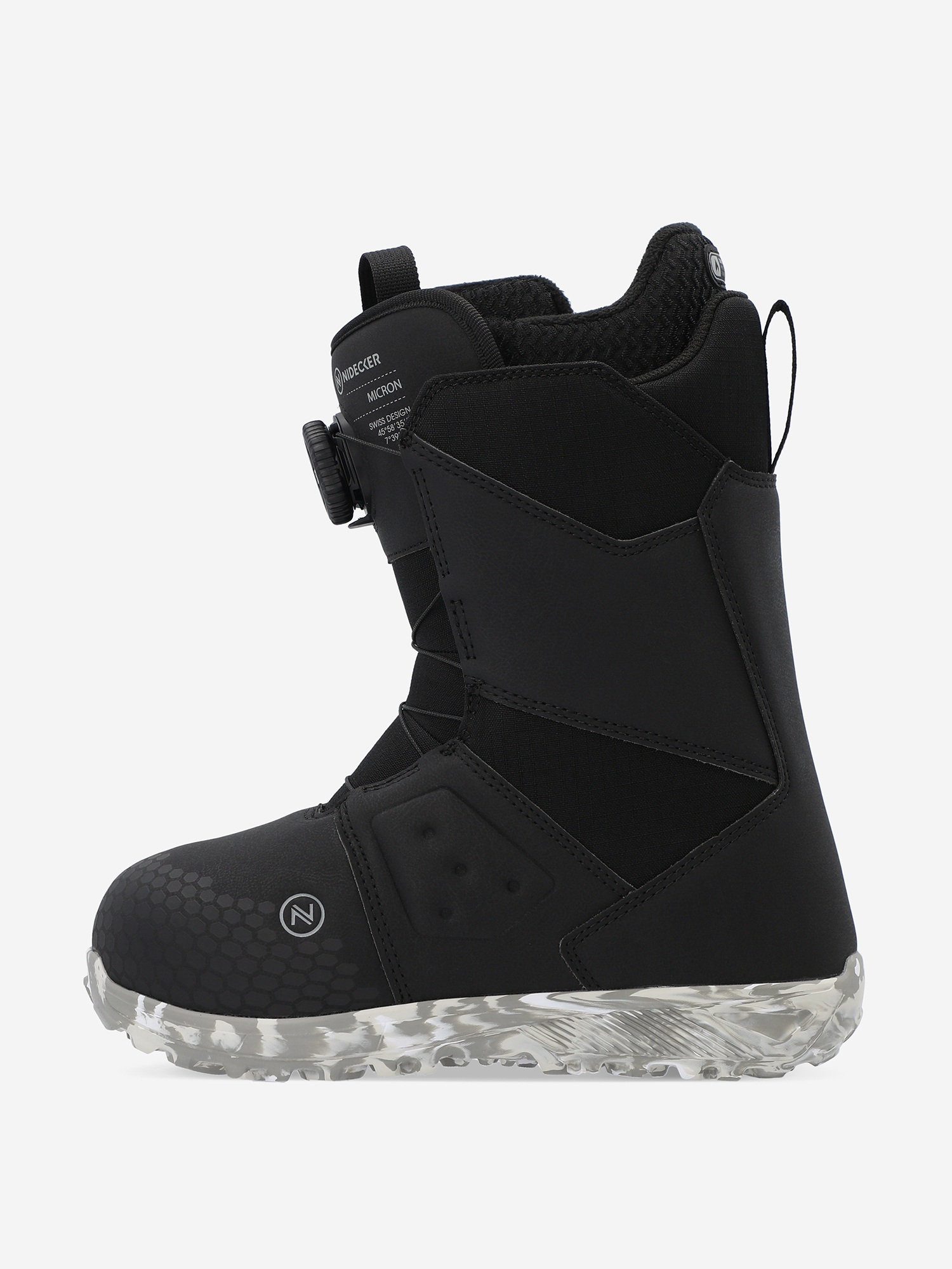 

Ботинки для сноуборда детские Nidecker Micron Boa, Черный