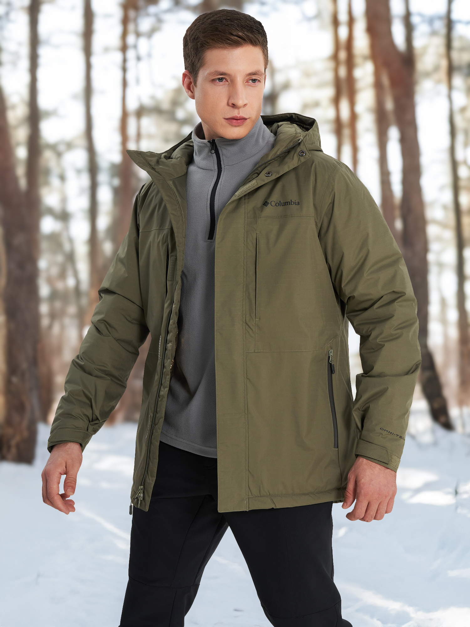 Пуховик Columbia Oak Harbor Long Insulated Jacket, зеленый, арт. 25050