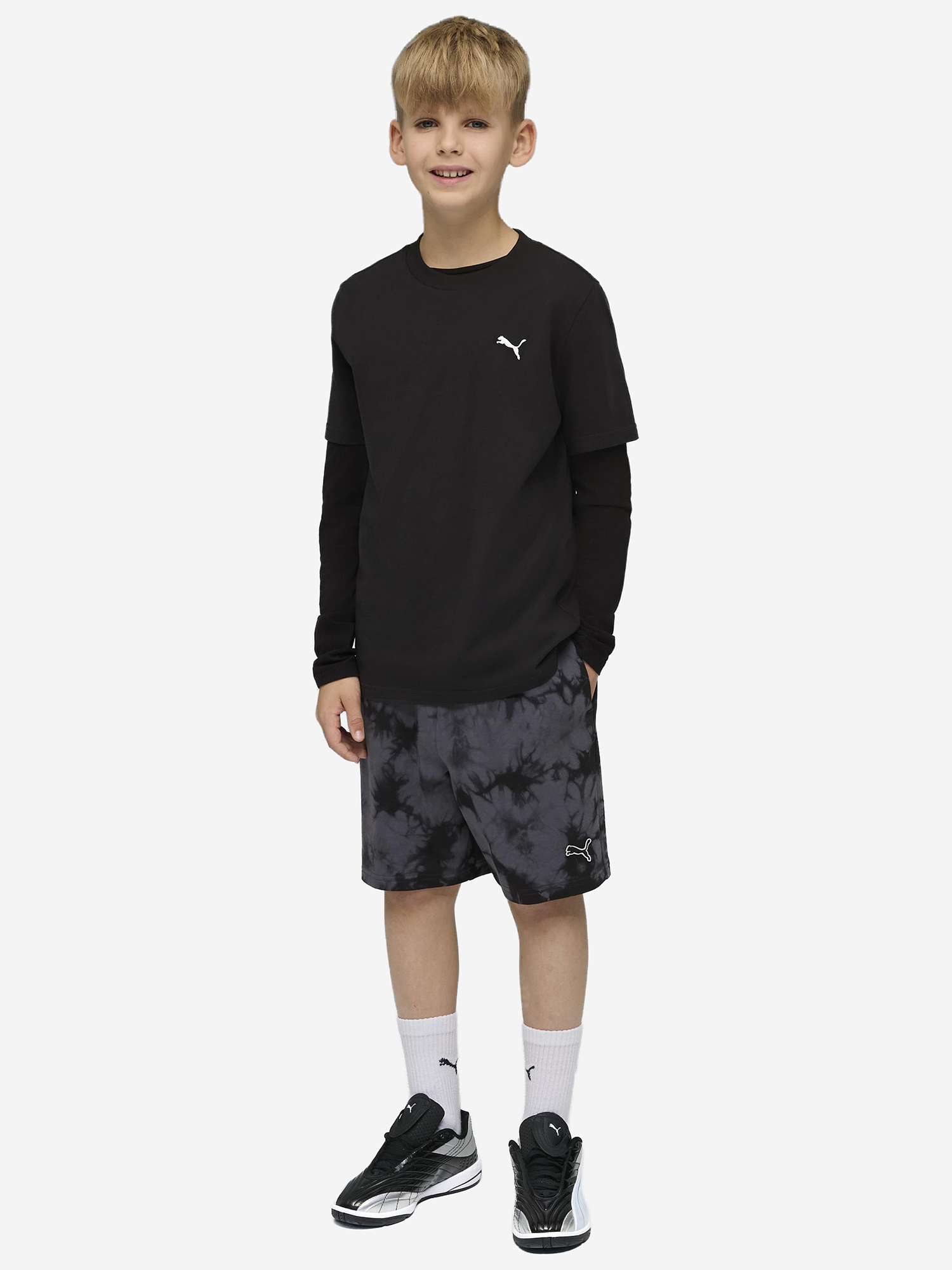 Шорты для мальчиков PUMA Ess Elevated, Черный 3