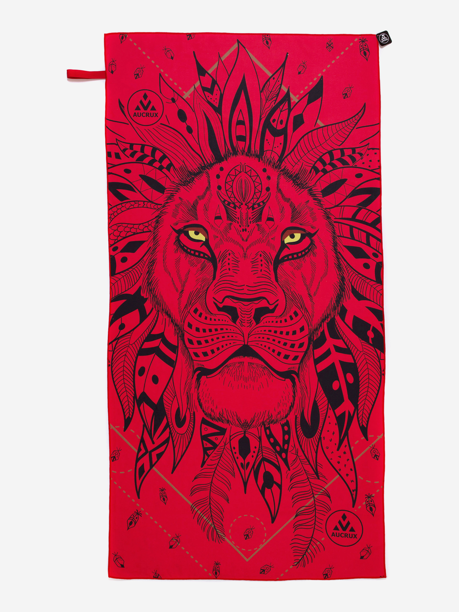 Изображение товара Полотенце спортивное Aucrux 1.1TWL, Красный/черный