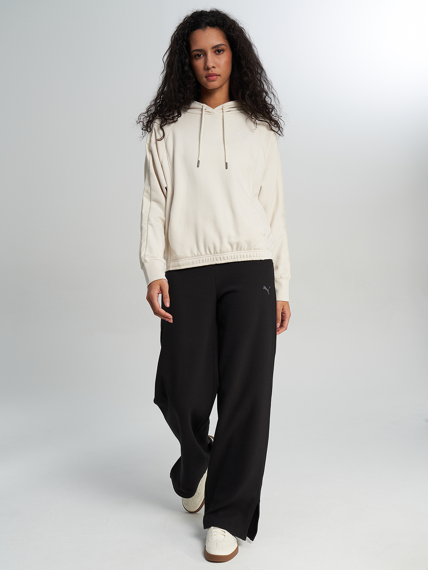 Худи женское оверсайз PUMA, Бежевый 5