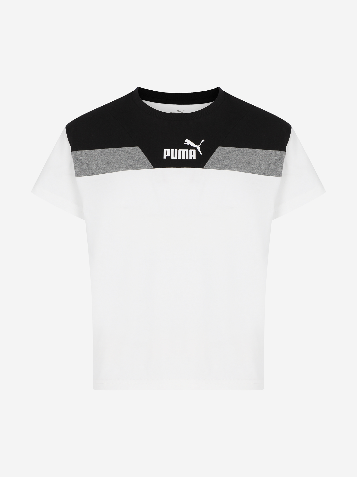 фото Футболка для мальчиков puma power colorblock, белый