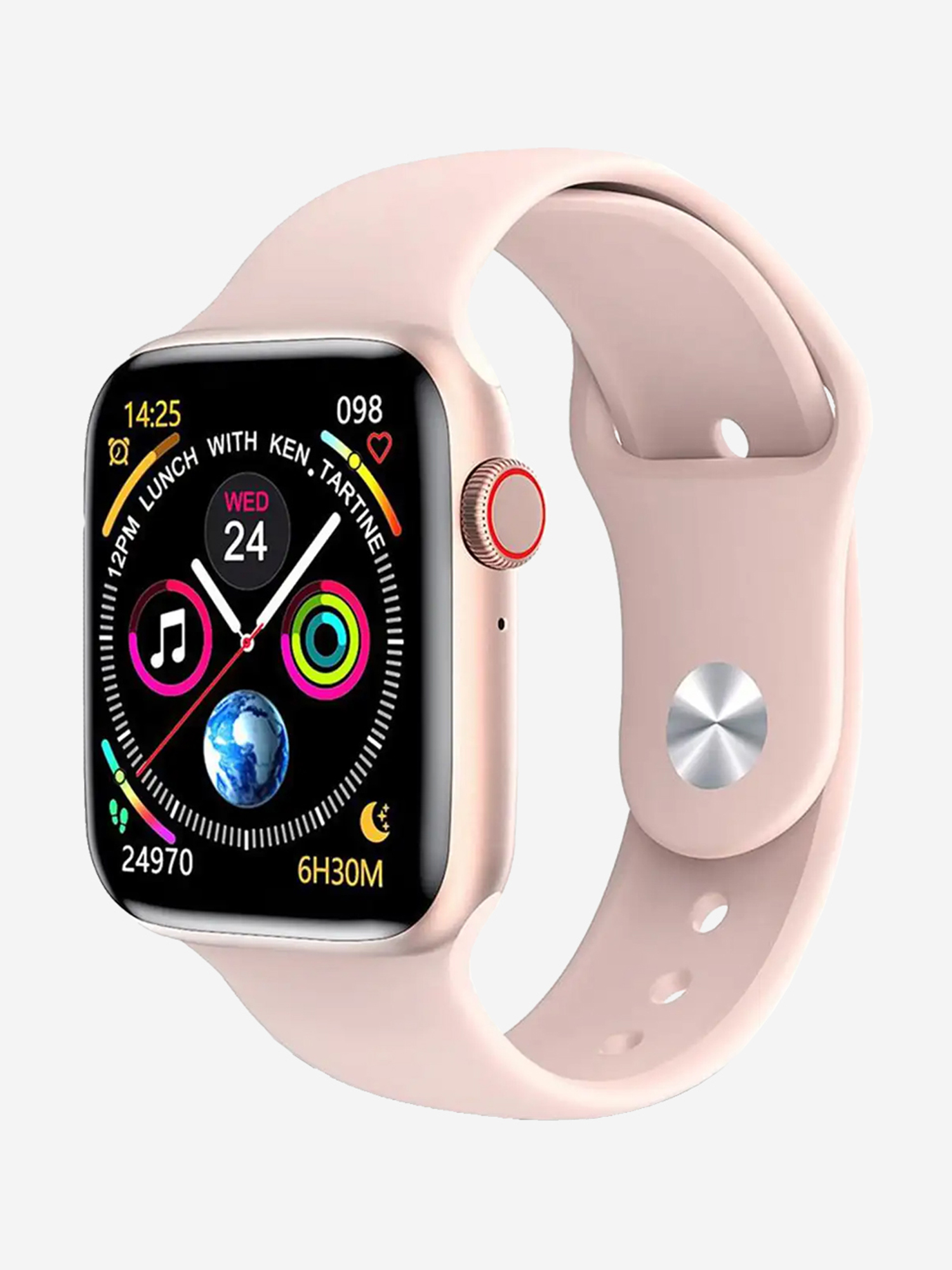 Изображение товара Смарт-часы BandRate Smart BRSW2626GP с шагомером, тонометром, датчиком кислорода в крови