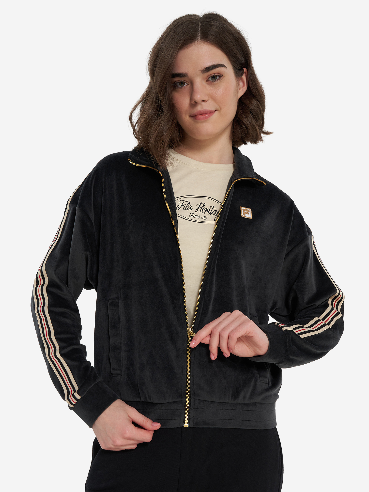 Толстовка женская FILA, черный, арт. 35561