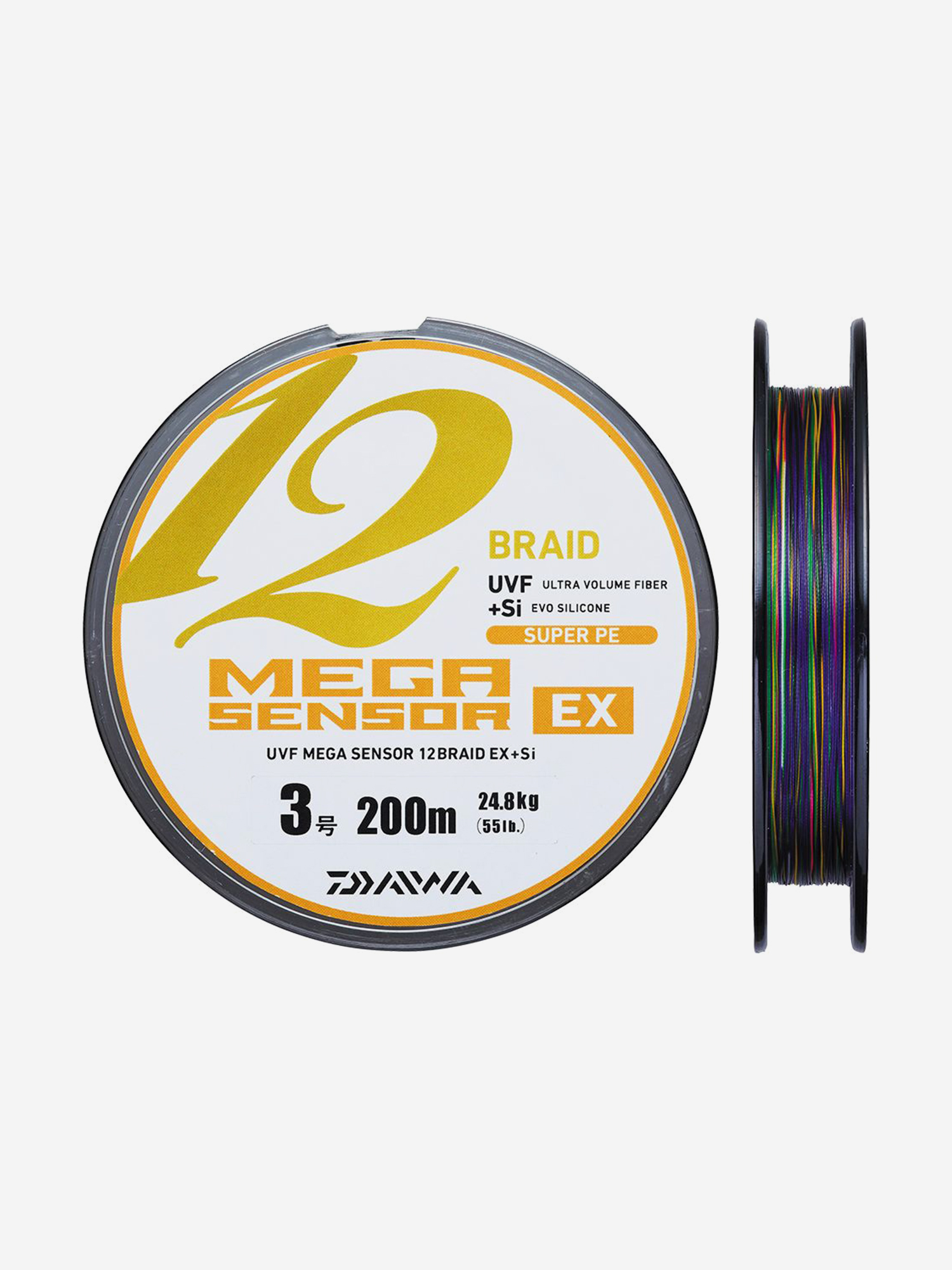 

Duel/Yo-zuri, Шнур Megasensor 12EX +SI 12Braid, цветной, 200м, 5.0, 39.7кг, Мультицвет