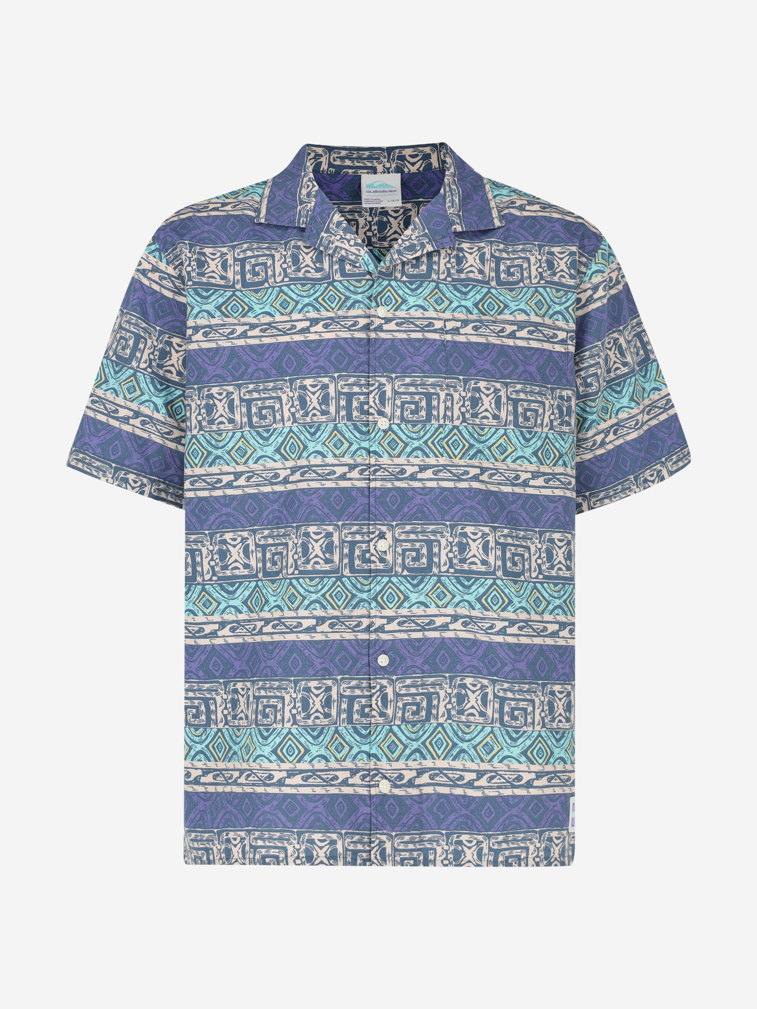 

Рубашка с коротким рукавом мужская Quiksilver Global Heat, Синий