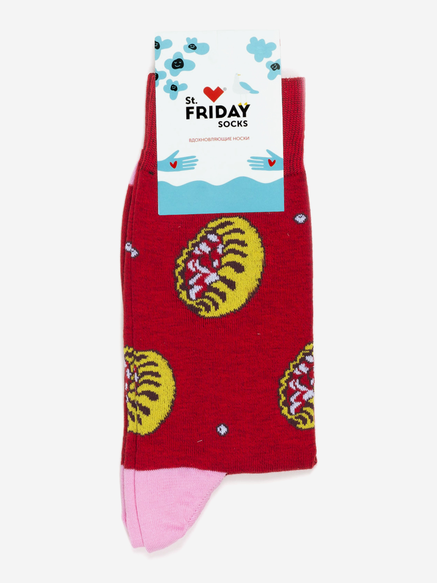 

Носки с рисунками St.Friday Socks, Карельская калитка, Красный