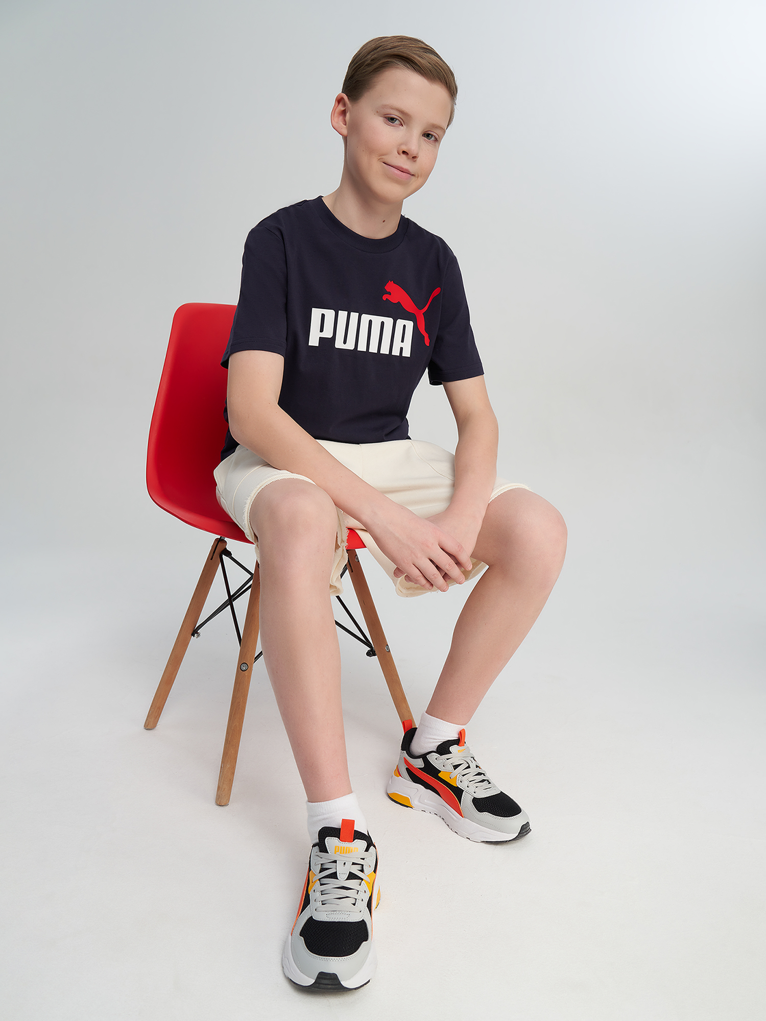 Футболка для мальчиков PUMA Ess 2 Color No.1 Logo, Синий 5