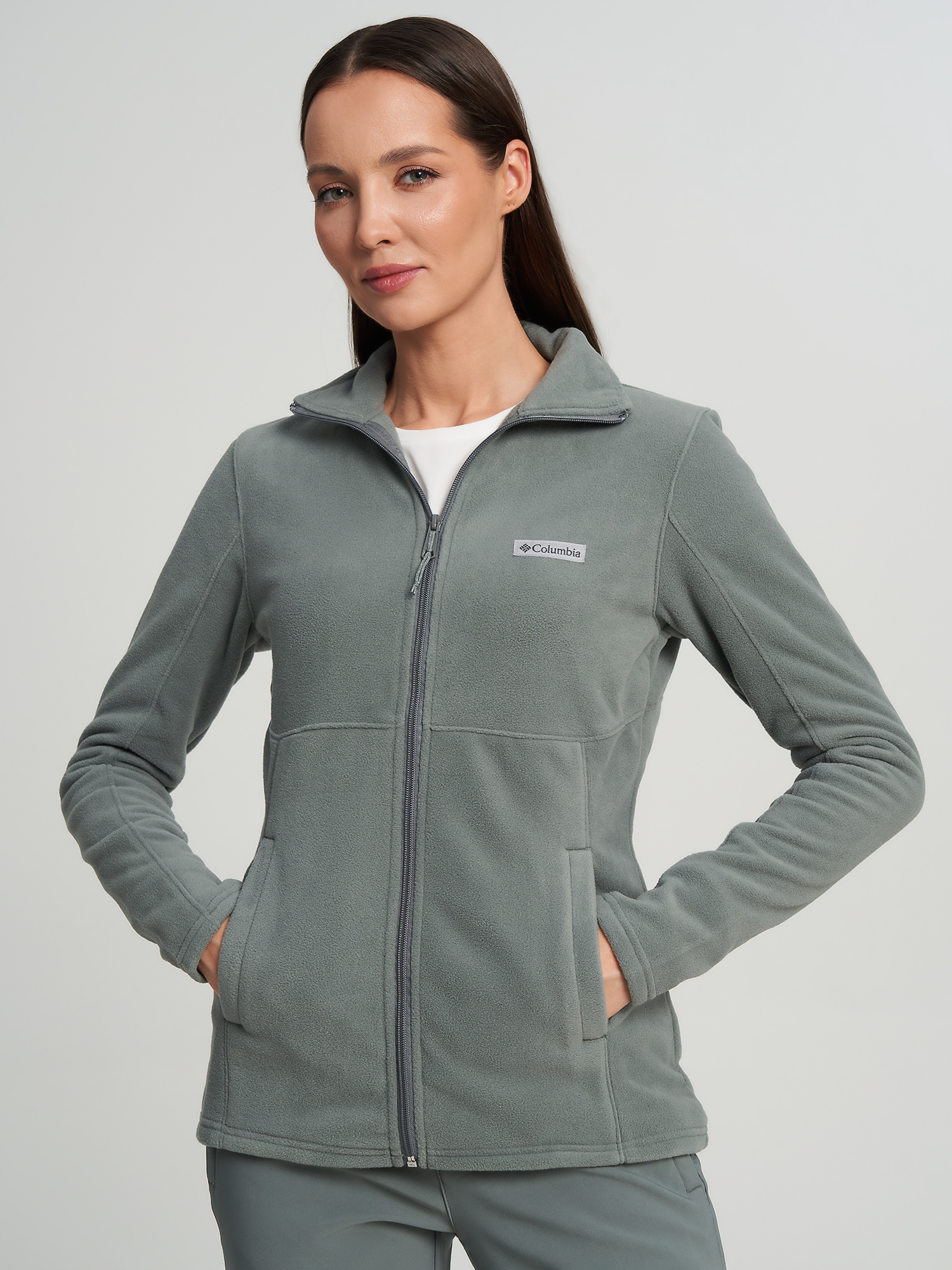 Изображение товара Джемпер флисовый женский Columbia Basin Trail III Full Zip, Серый