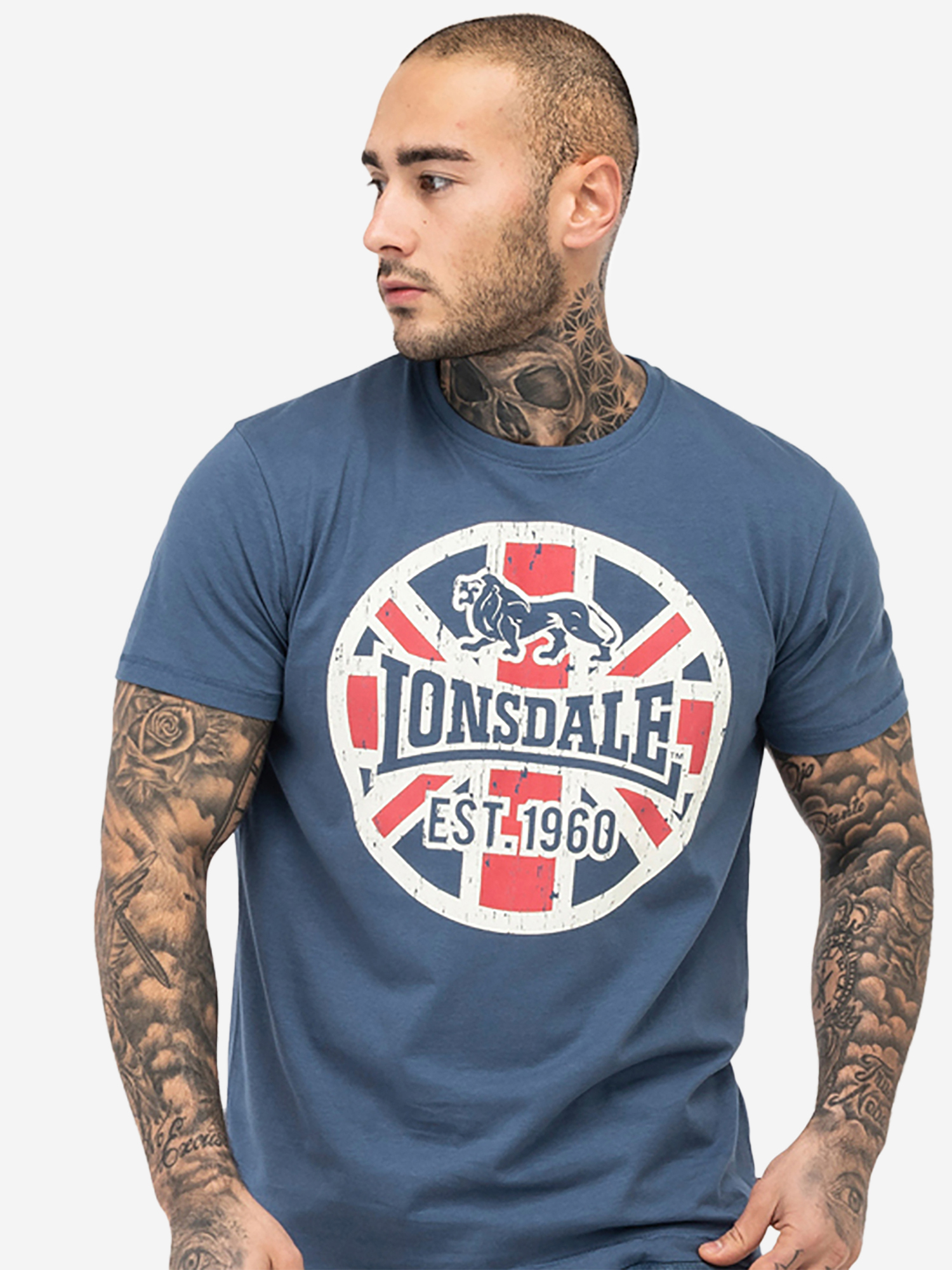 

Футболка мужская LONSDALE LUNKLET, Синий