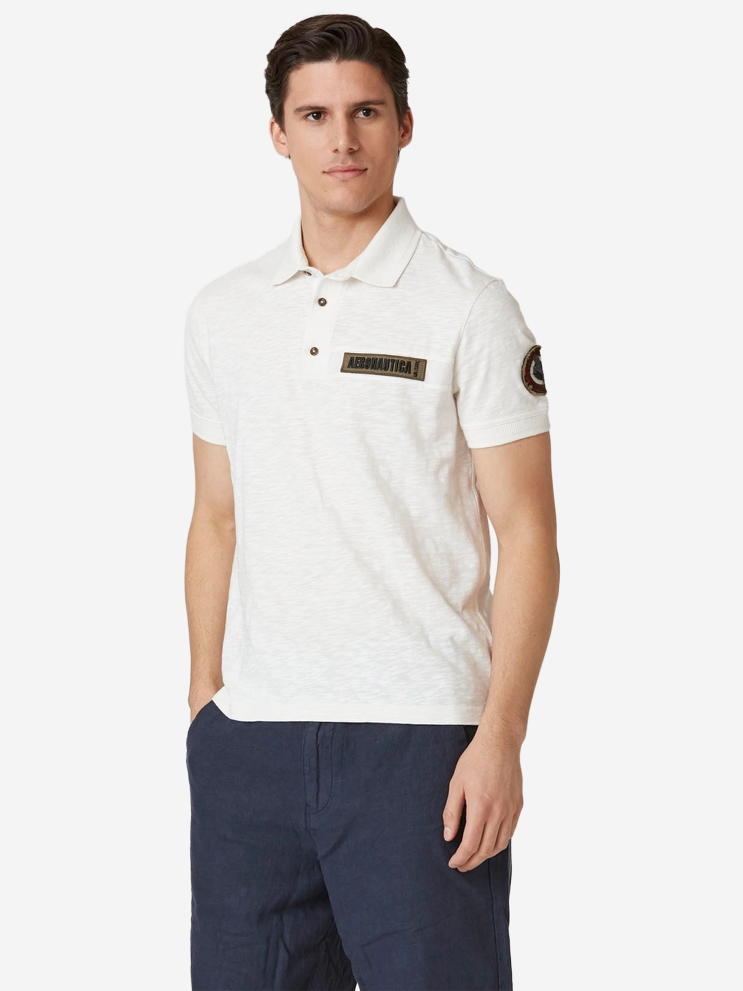 Изображение товара Polo мужское Aeronautica Militare Squadriglia degli assi, белое