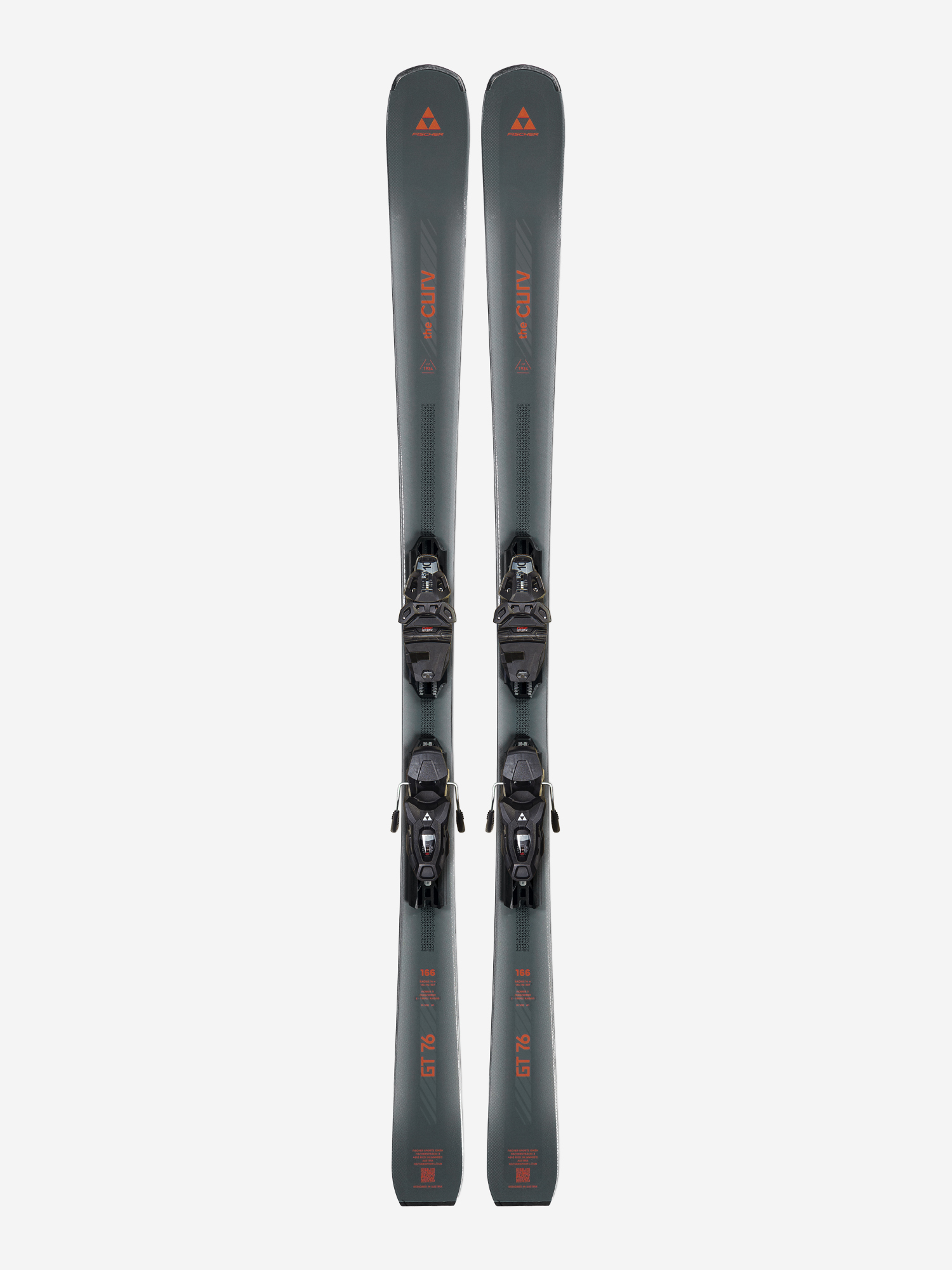 Горные лыжи женские Fischer The Curv GT 76 Twin Powerrail + крепления RSW10 PR, Серый
