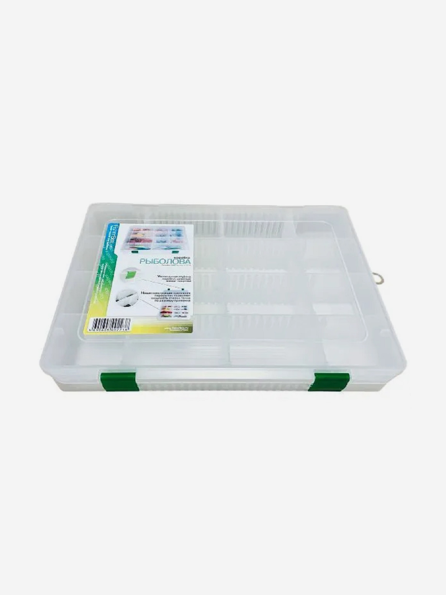 

Коробка рыболовная для приманок Fisherbox 310B (31x23x06) большая, Белый