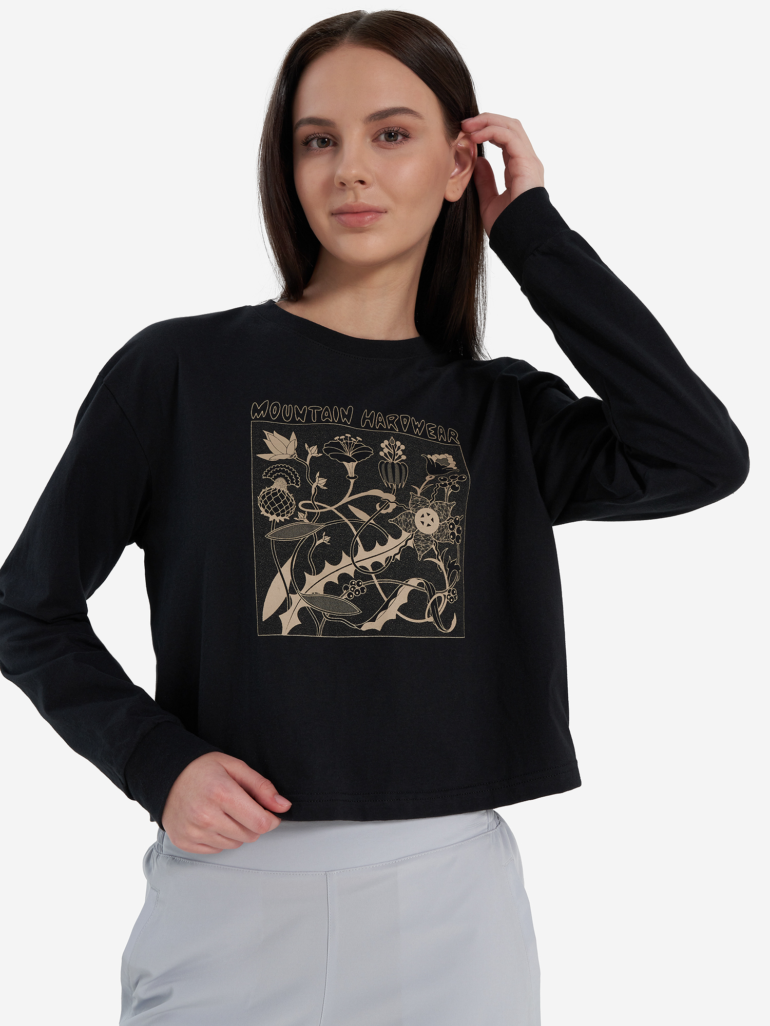 

Лонгслив женский Mountain Hardwear Wild Flowers, Черный