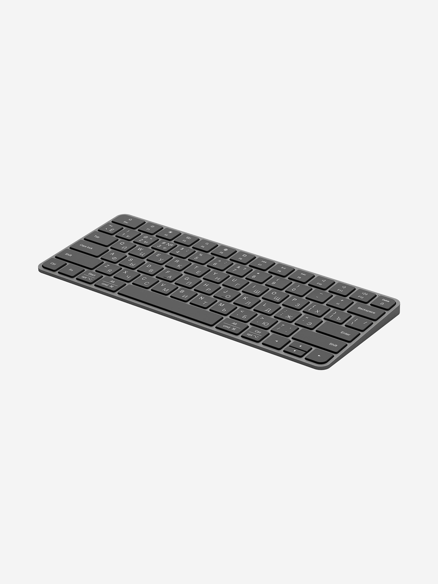 Изображение товара Беспроводная клавиатура Deppa Alum Keyboard 500 мАч, 2.4G / Bluetooth, ножничная, алюминиевый корпус Изображение товара Беспроводная клавиатура Deppa Alum Keyboard 500 мАч, 2.4G / Bluetooth, ножничная, алюминиевый корпус
