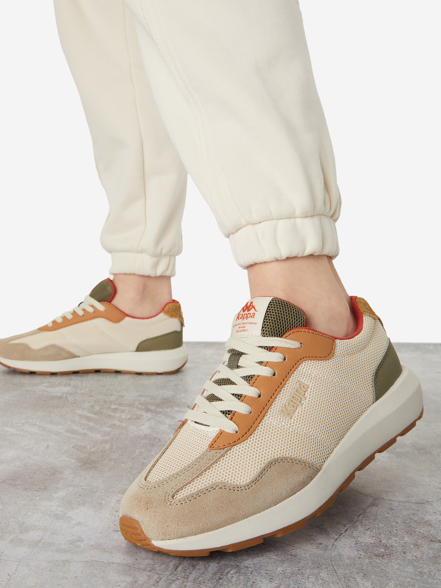 

Кроссовки женские Kappa Authentic Run Mesh, Бежевый