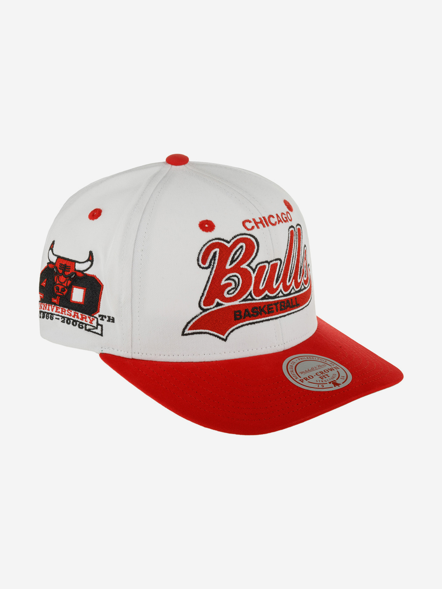 Бейсболка MITCHELL NESS HHSS7289-CBUYYPPPWHIT Chicago Bulls NBA (красный), Красный 59-209XDOXM4K-48, размер Без размера - фото 2