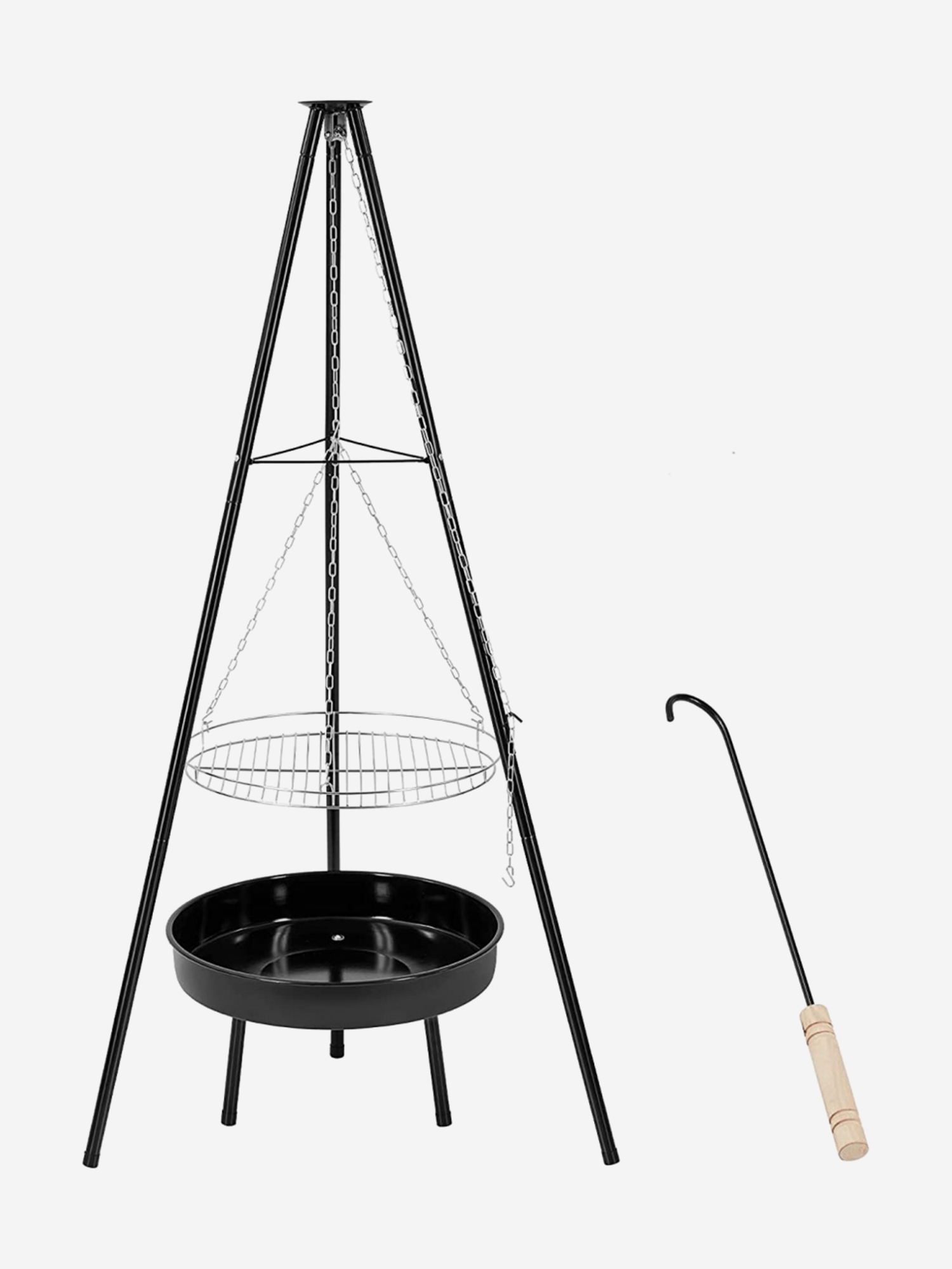 

Тренога для барбекю 2318 Tripod Bonfire stand, Черный