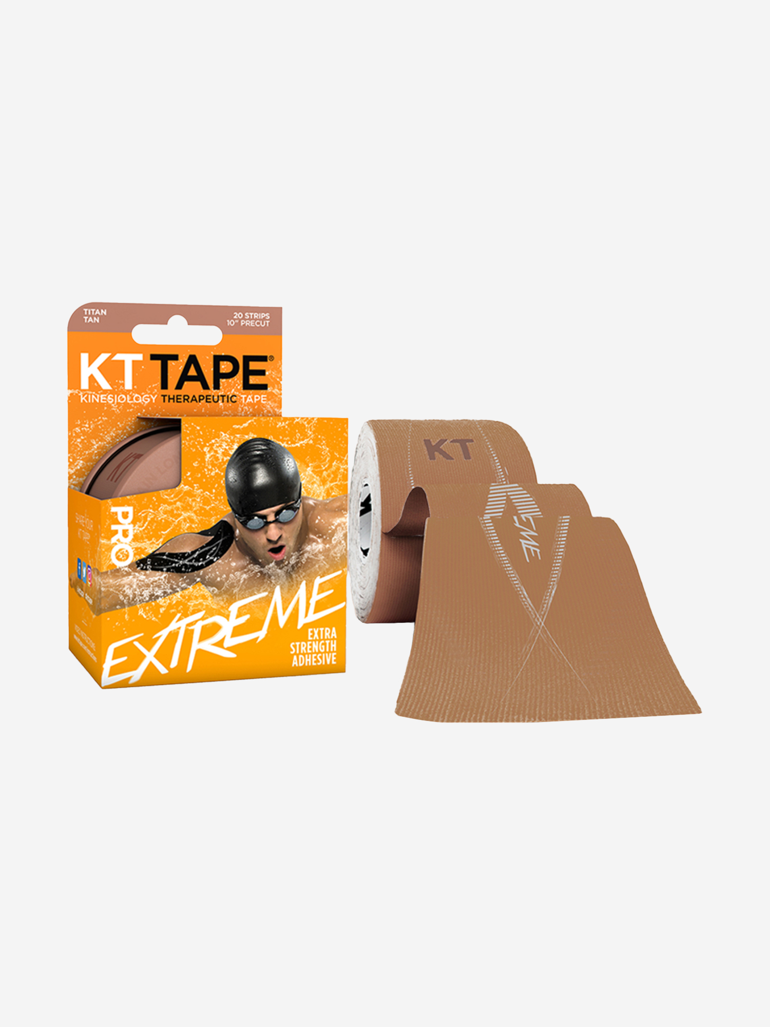 

Кинезио тейп для тела KT Tape PRO Extreme 20 полосок, 25 х 5 см, Бежевый