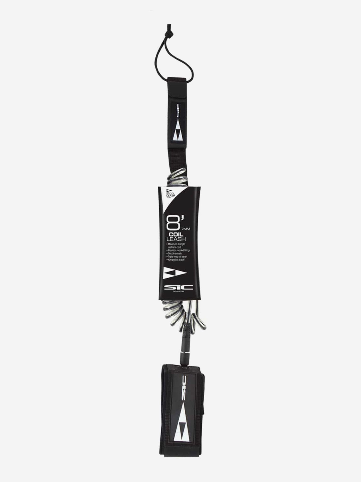 

Лиш 23 SIC SUP LEASH COIL, Черный