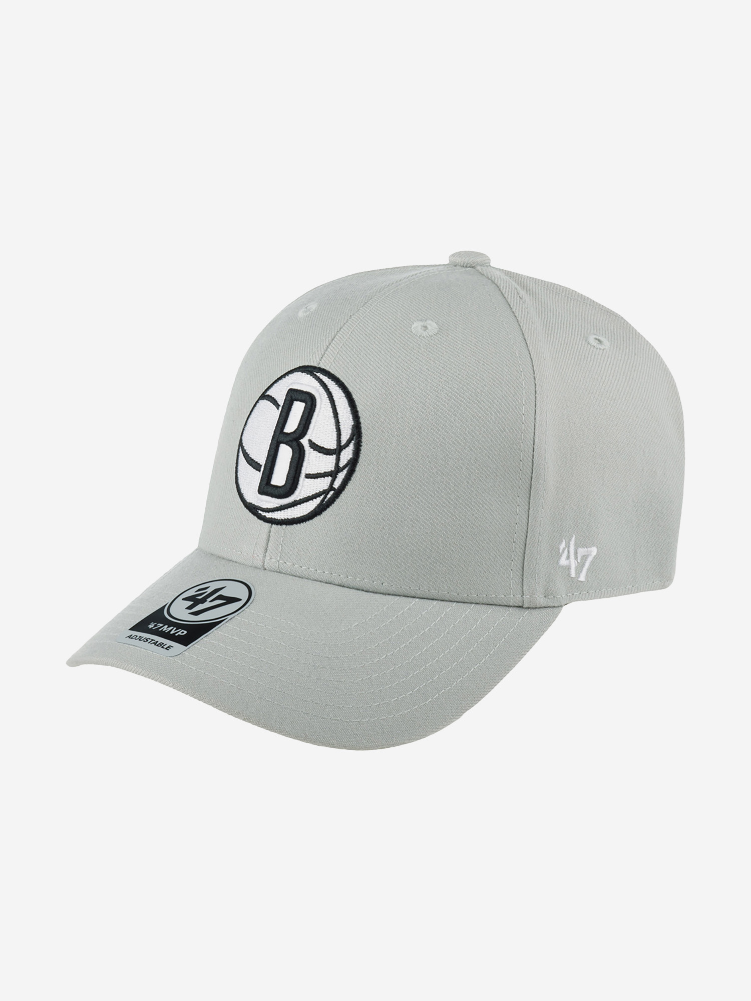 

Бейсболка 47 BRAND K-MVP15WBV-GY Brooklyn Nets NBA (серый), Серый