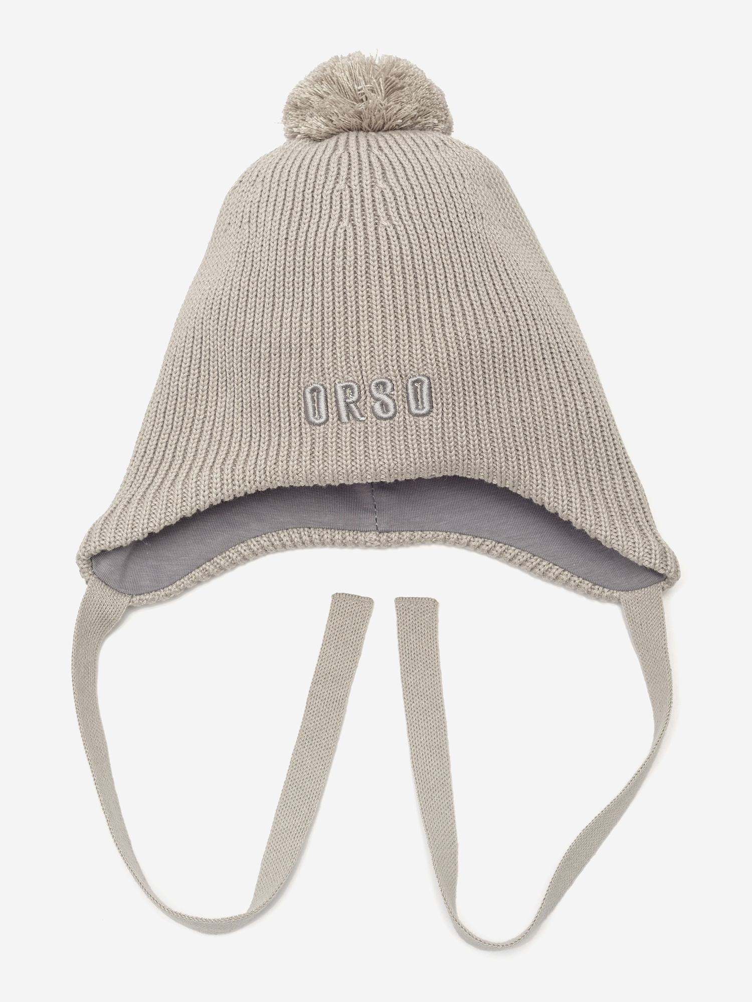 

Шапка демисезонная детская ORSO BIANCO, Серый