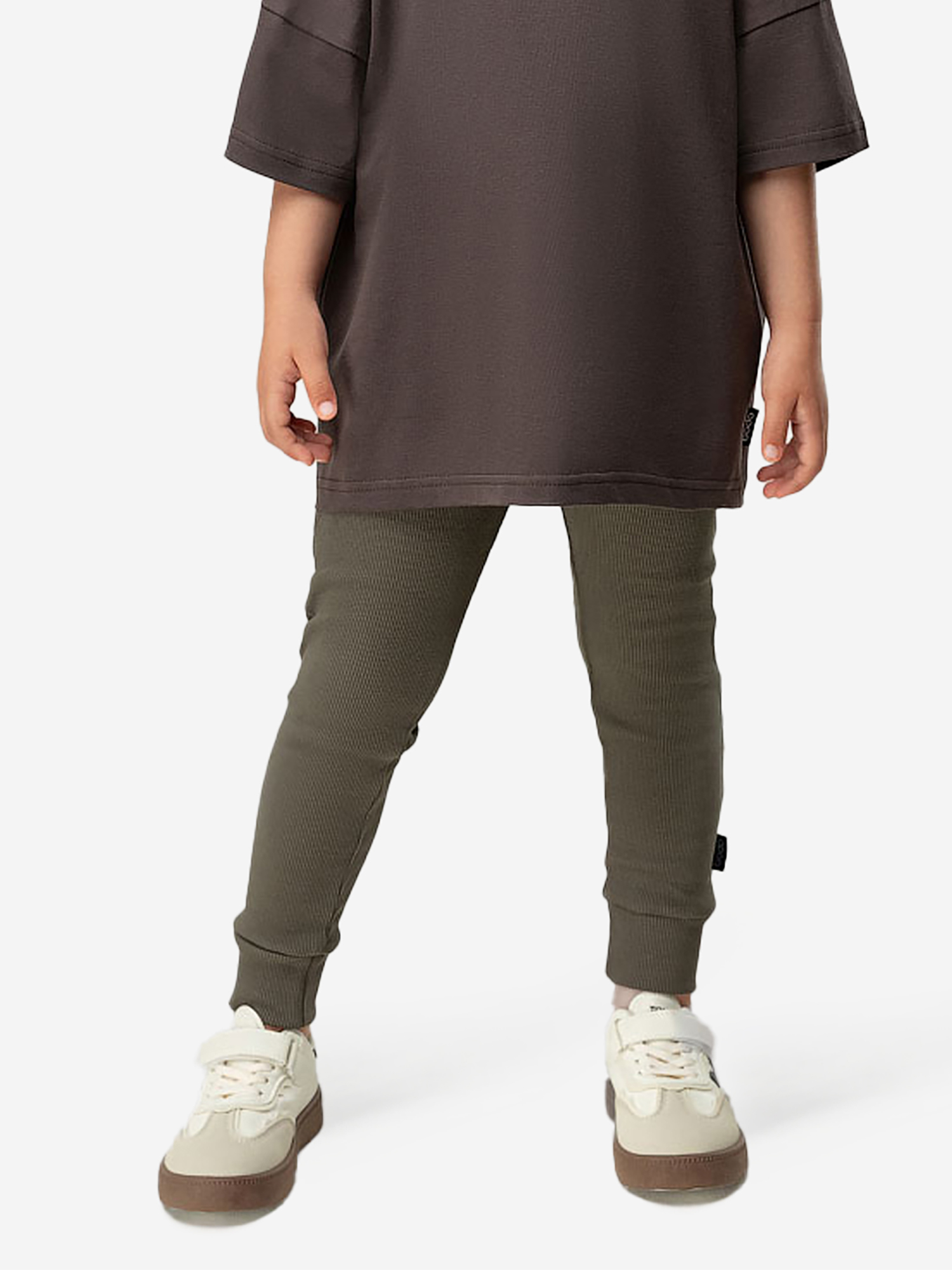 Изображение товара Легинсы спортивные для девочек bodo хаки демисезонные для активного отдыха