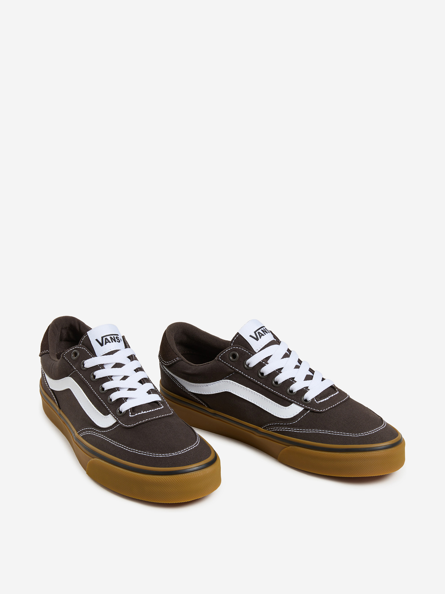фото Кеды мужские vans brooklyn ls, коричневый