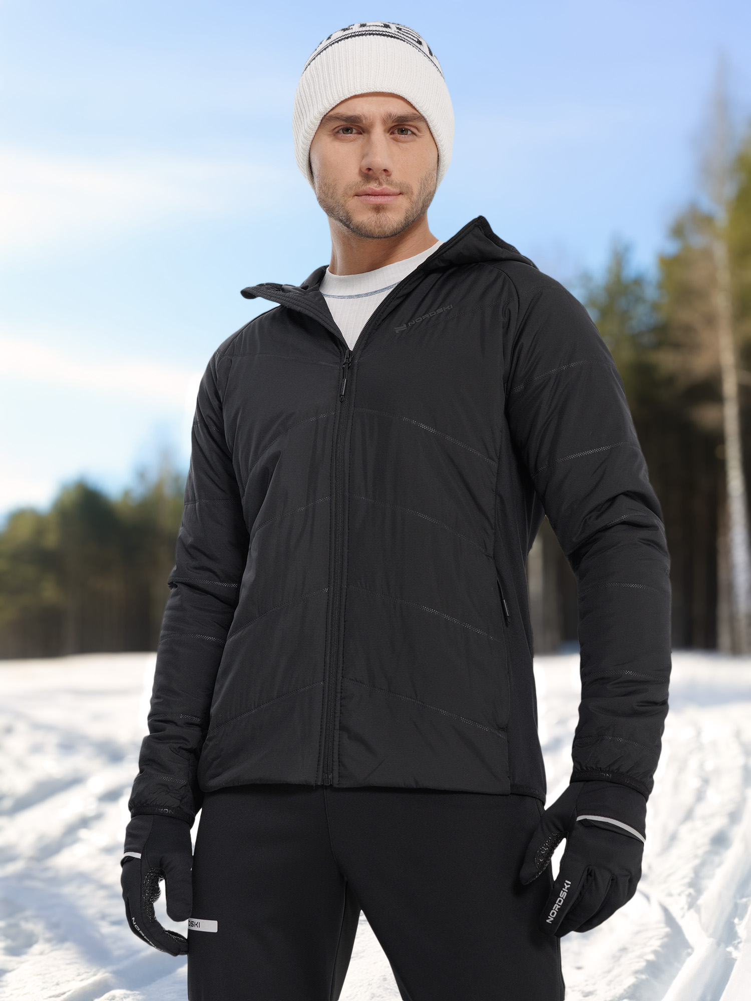 Куртка утепленная мужская Nordski, черный, арт. nsm873100n2v-100