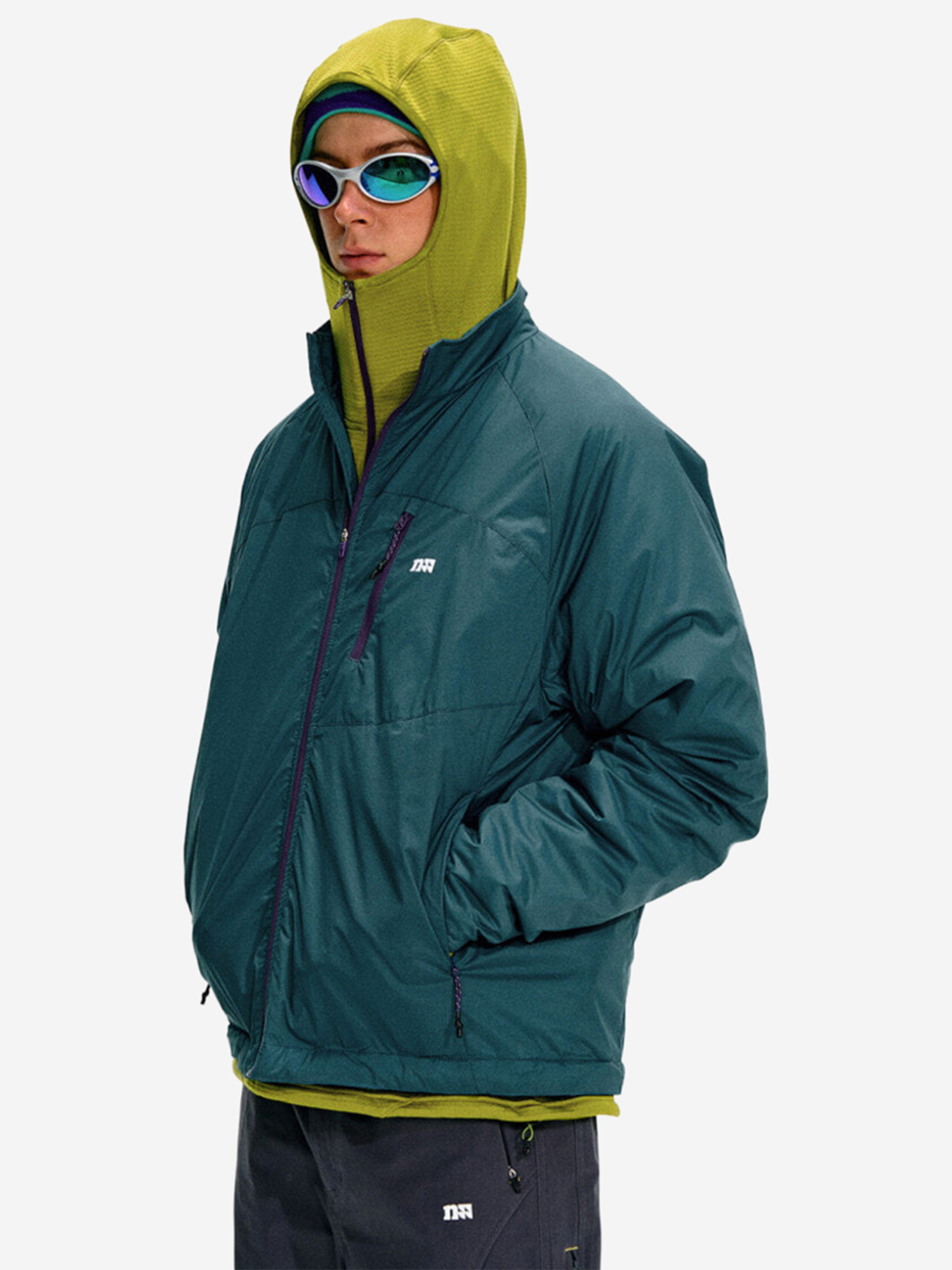 Изображение товара Унисекс зимняя куртка NOTHOMME PUFFER с утеплителем из пуха, зеленая