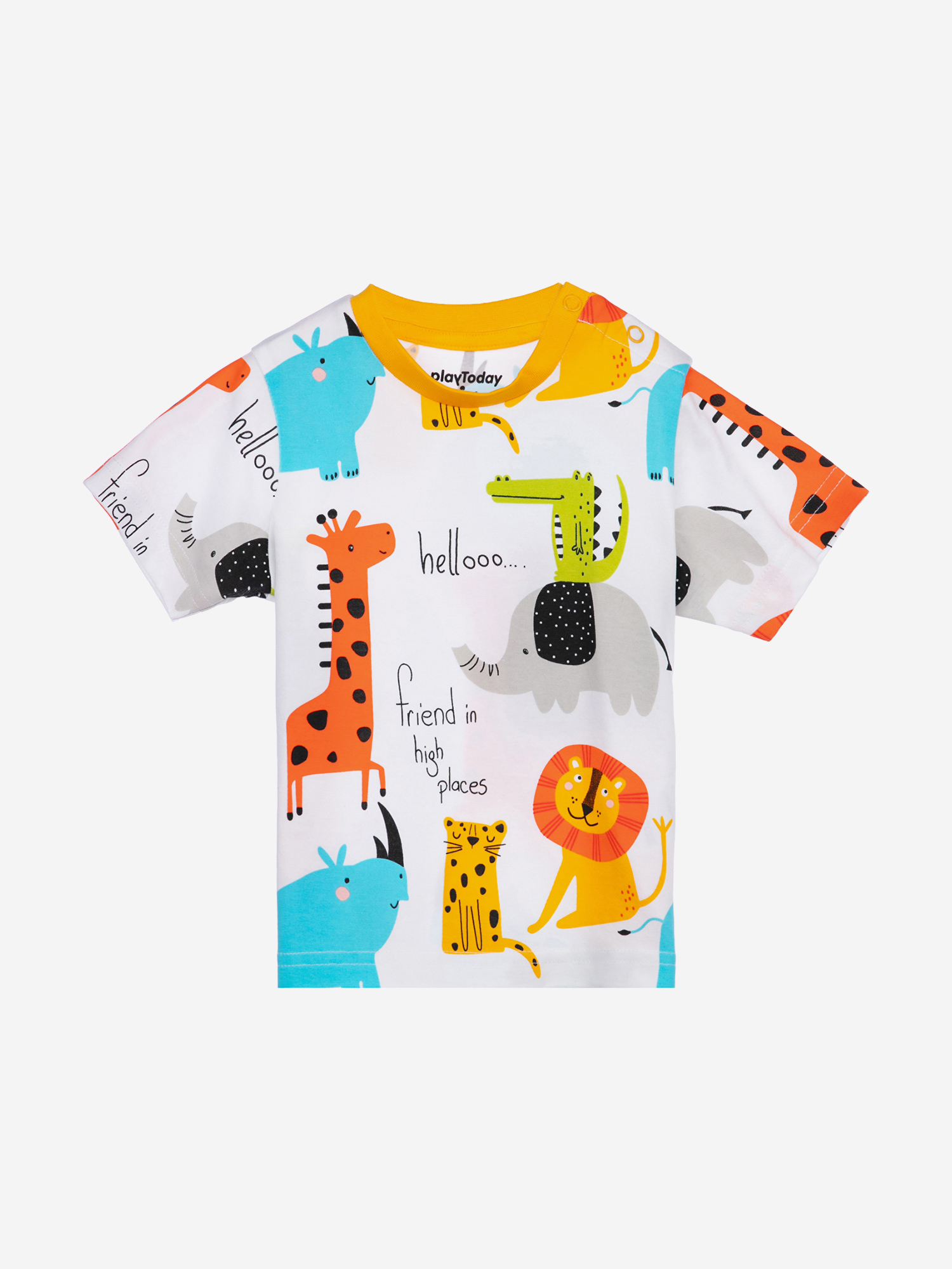 Изображение товара Футболка PlayToday Детская спортивная с коротким рукавом 95% хлопок, 5% эластан