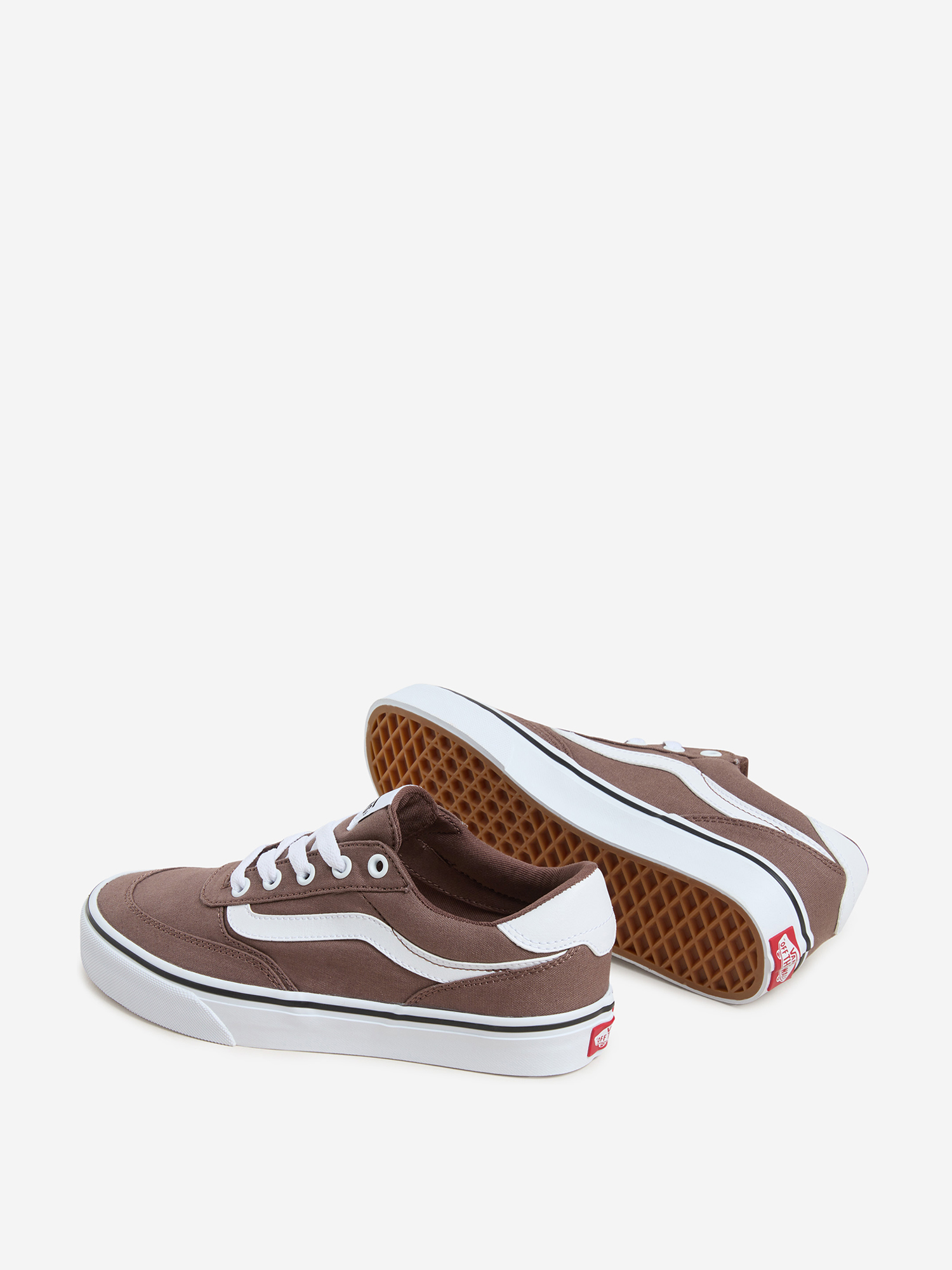 фото Кеды женские vans brooklyn ls, коричневый