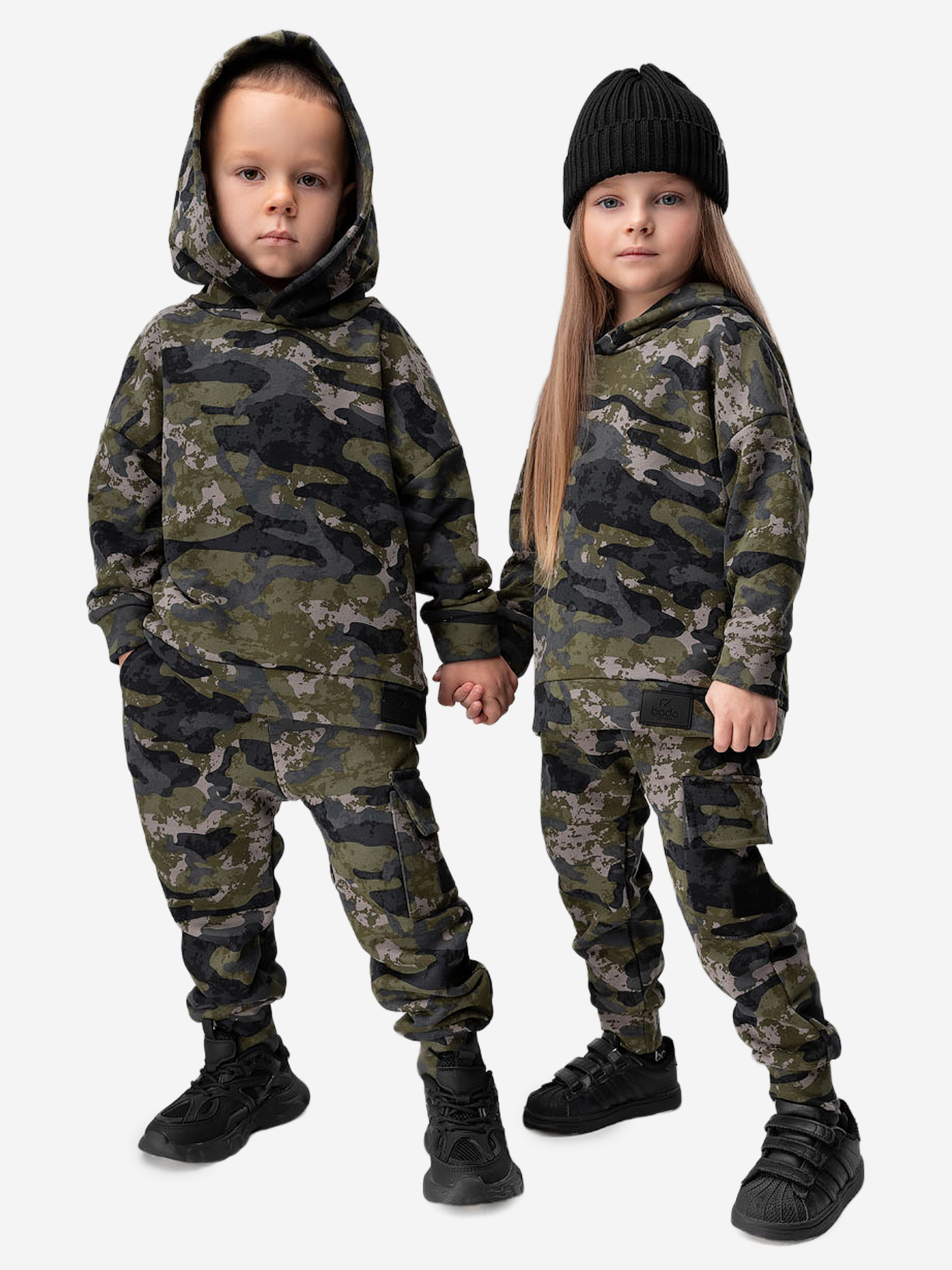 Изображение товара Брюки для мальчиков bodo камуфляжные без утеплителя