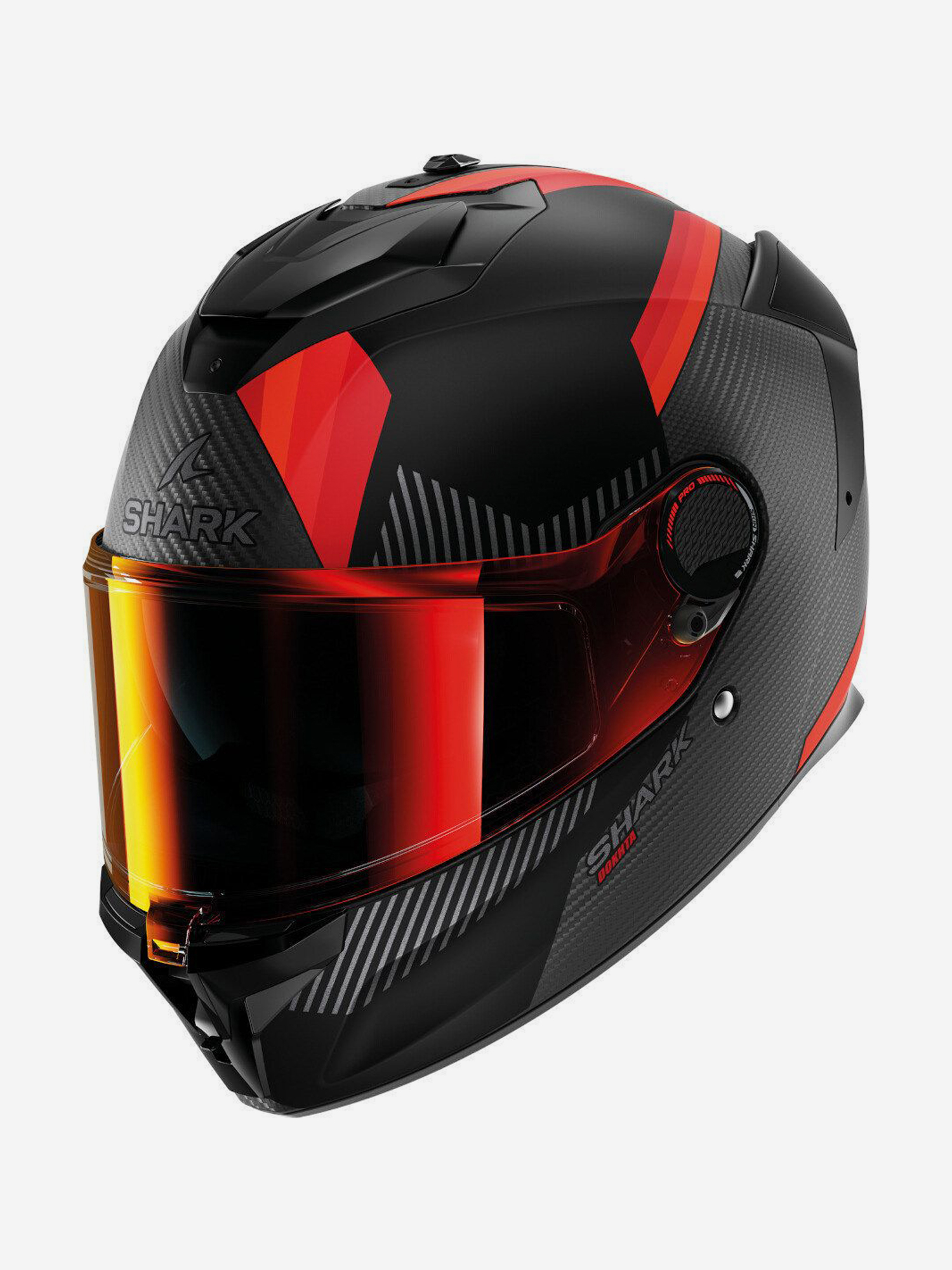 

Мотошлем интеграл Shark SPARTAN GT PRO DOKHTA CARBON MAT Black/Orange/Anthracite, Черный