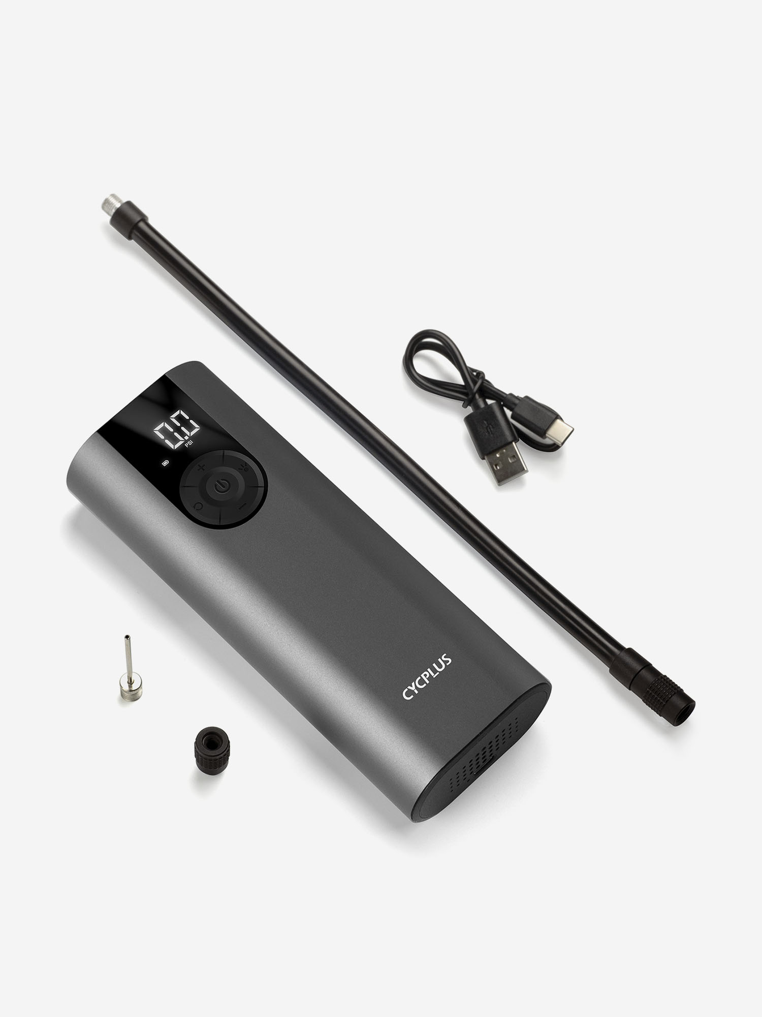 

Портативный электрический насос Cycplus A8, Серебряный