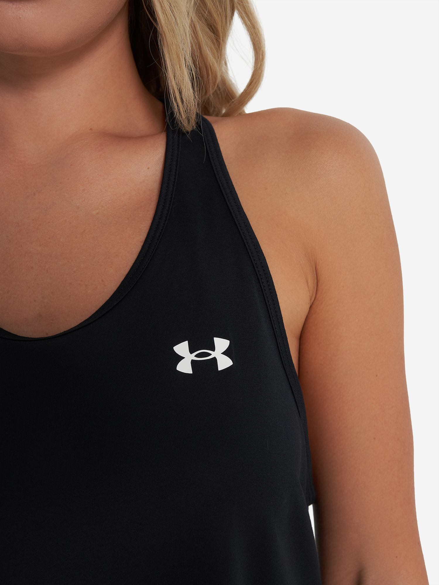 фото Майка женская under armour tech swing tank, черный
