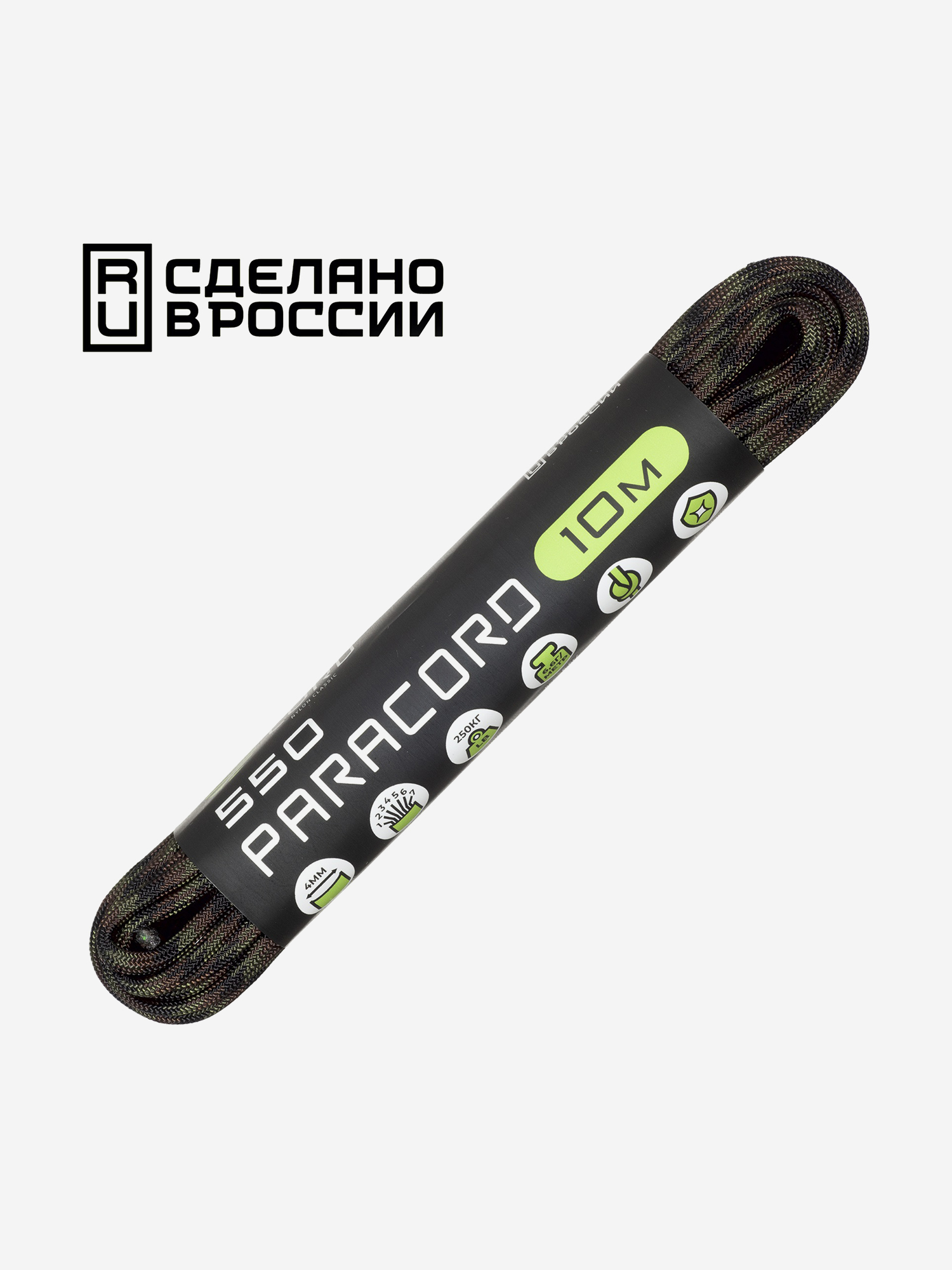 

Паракорд 550 CORD nylon 10м RUS (woodland), Мультицвет