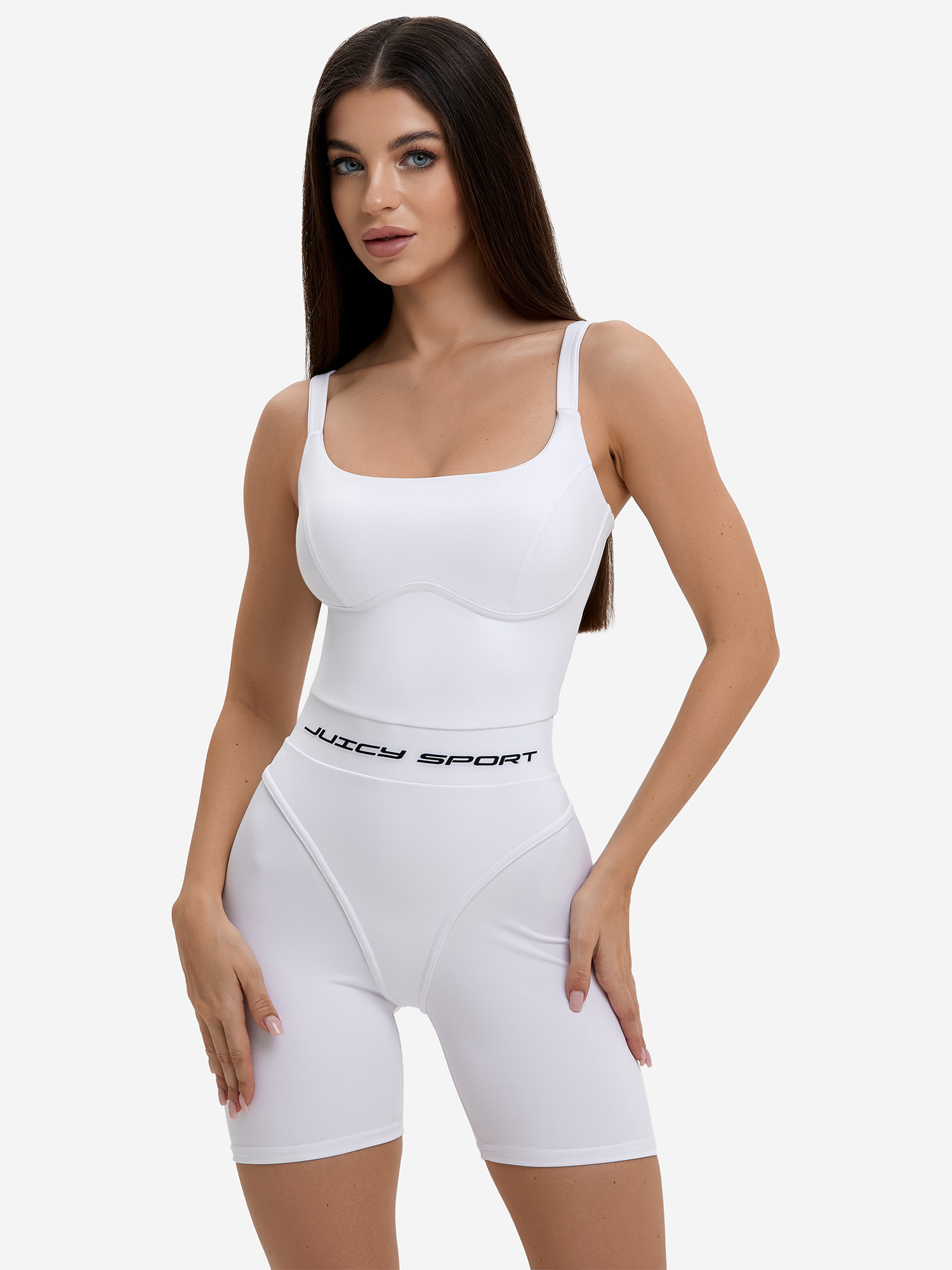 Изображение товара Женский спортивный комбинезон Bona Fide Sexy Flow Juicy White, всесезонный