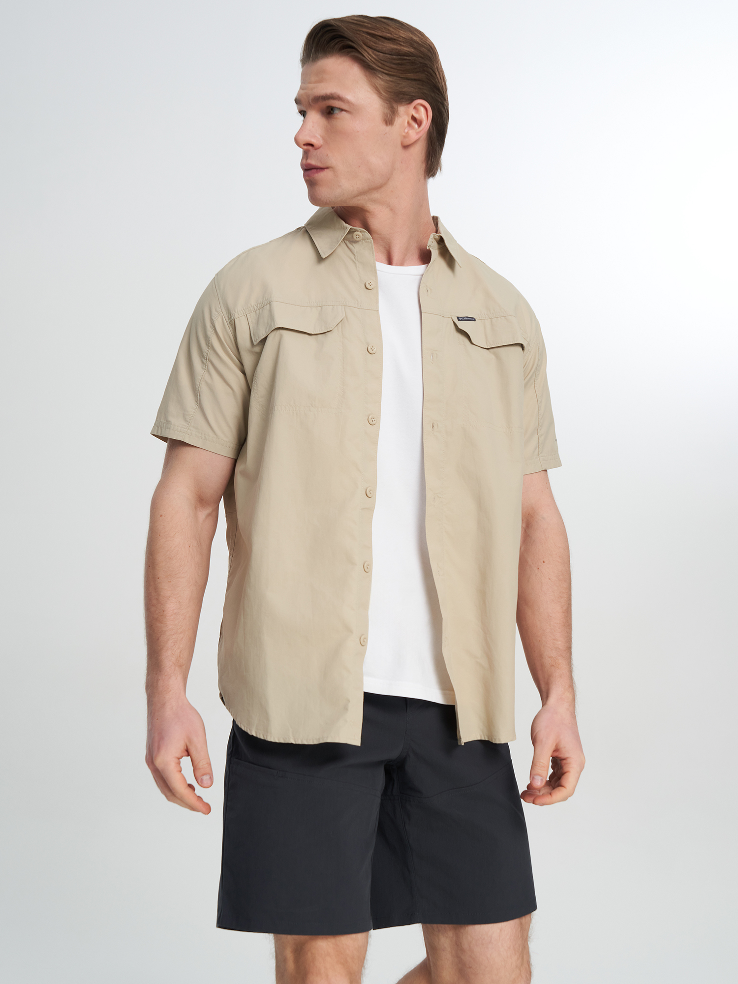 

Рубашка с коротким рукавом мужская Columbia Silver Ridge 2.0 Short Sleeve Shirt, Бежевый