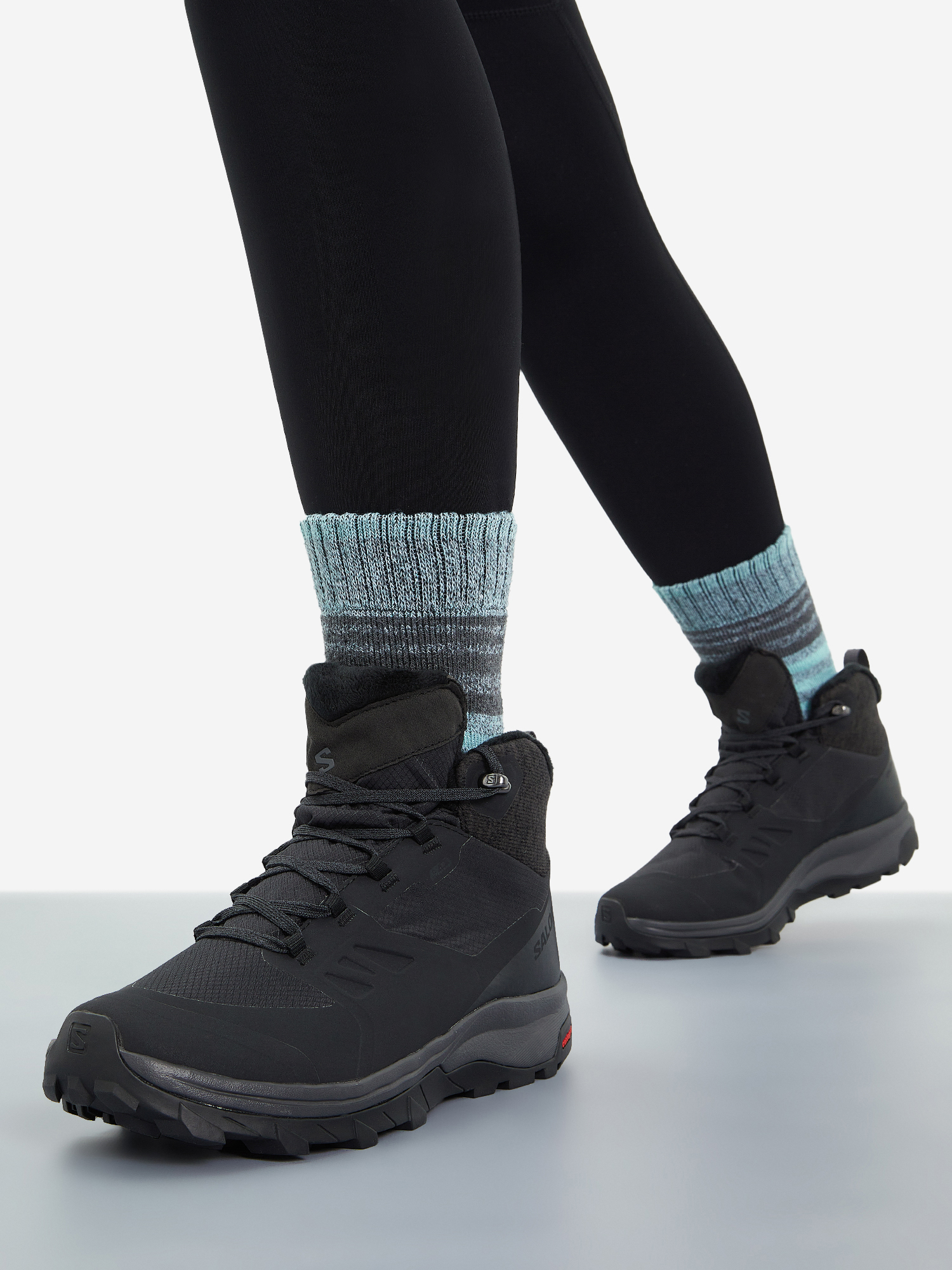 

Ботинки утепленные женские Salomon Outsnap CSWP, Черный