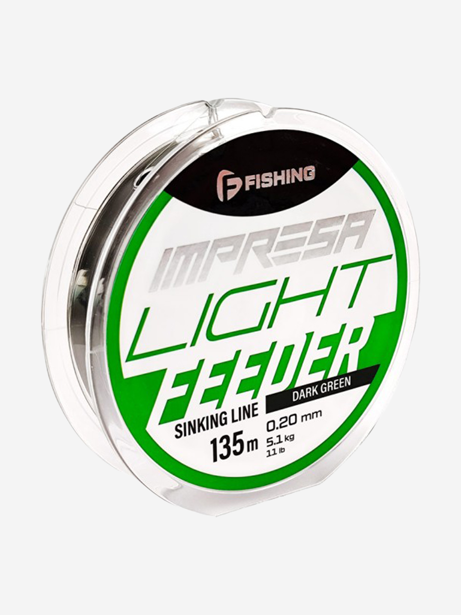 Изображение товара Леска Impresa Light Feeder Dark Green 135м 0,20мм 5,1кг/11lb для фидерной рыбалки