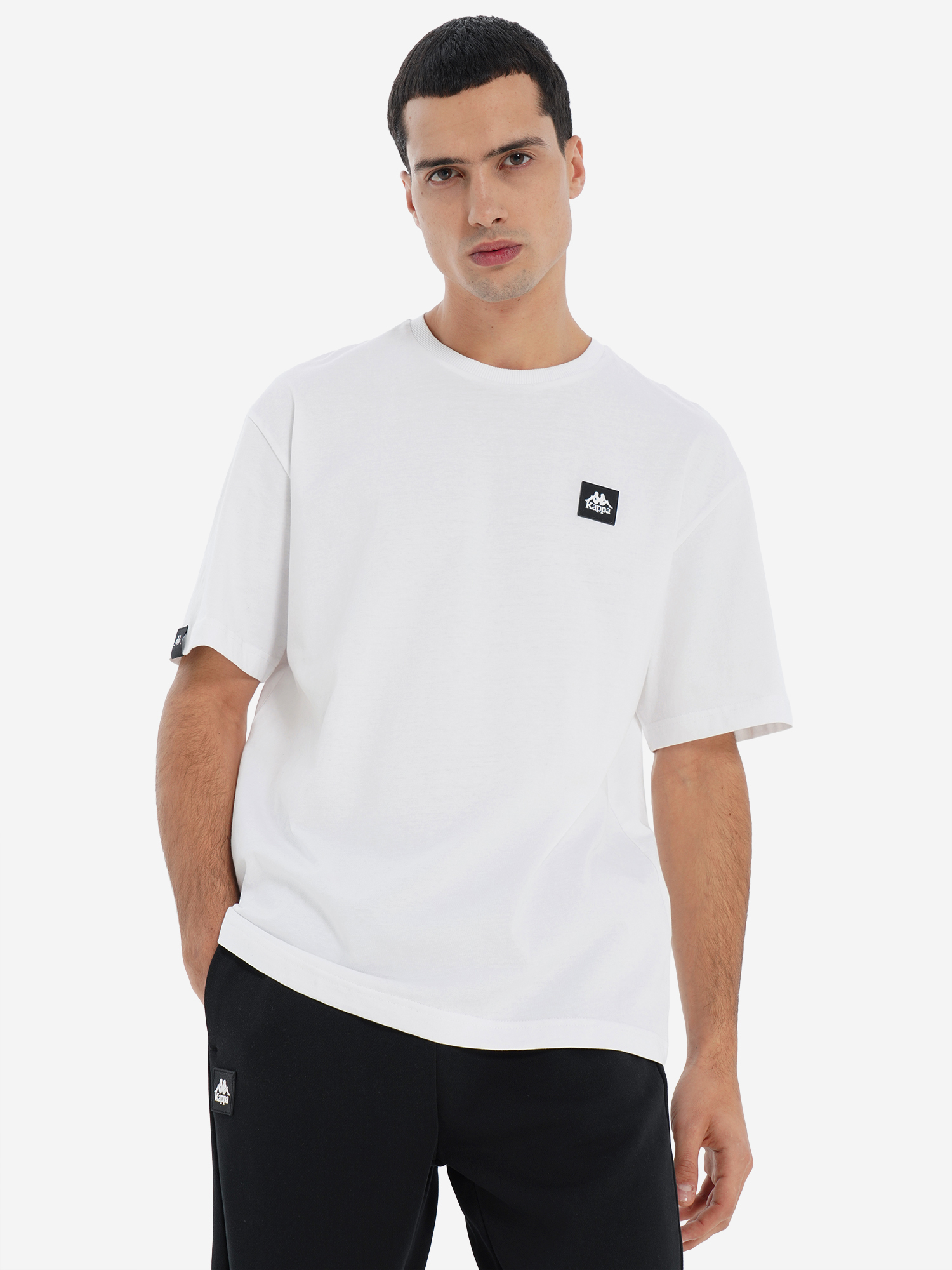 Изображение товара Мужская футболка Kappa с логотипом хлопковая свободная летняя