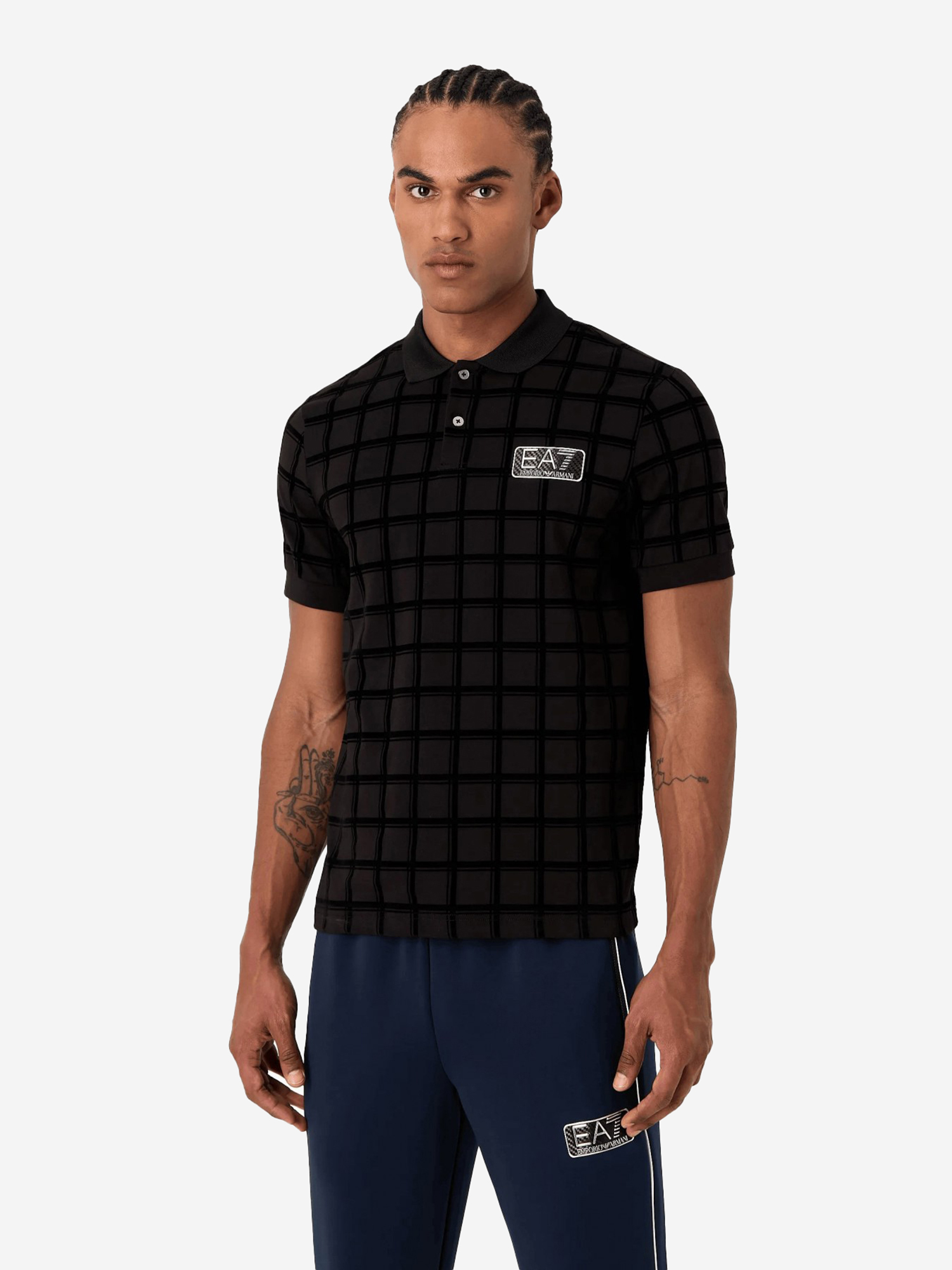 

Поло мужское EA7 Polo Shirt, Черный