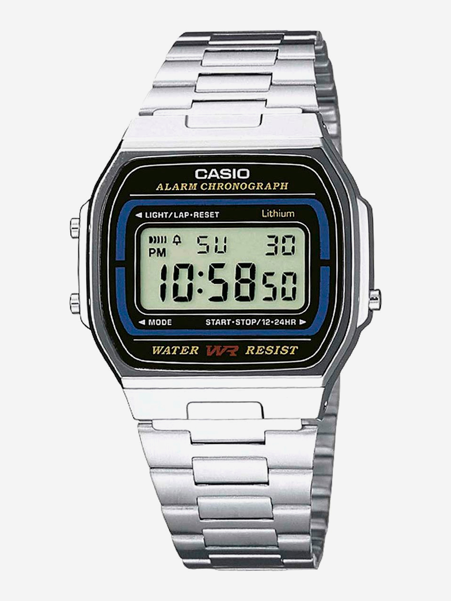 Изображение товара Наручные часы Casio A164WA-1E с кварцевым механизмом и классическим дизайном