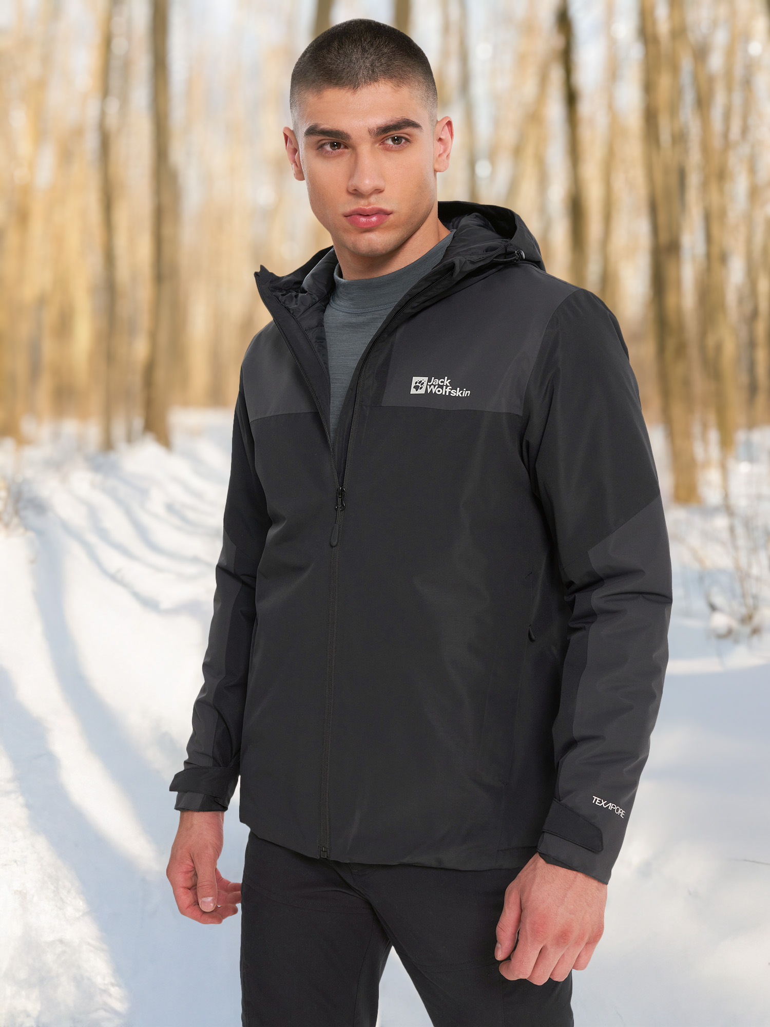 

Куртка утепленная мужская Jack Wolfskin Jasper, Черный